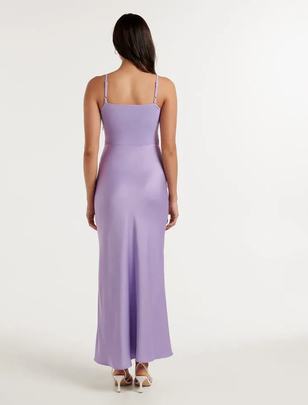 Forever New Erika Front Cut Out Knit Dress Blossoming Lilac Size 16 for rent on The Volte - main image