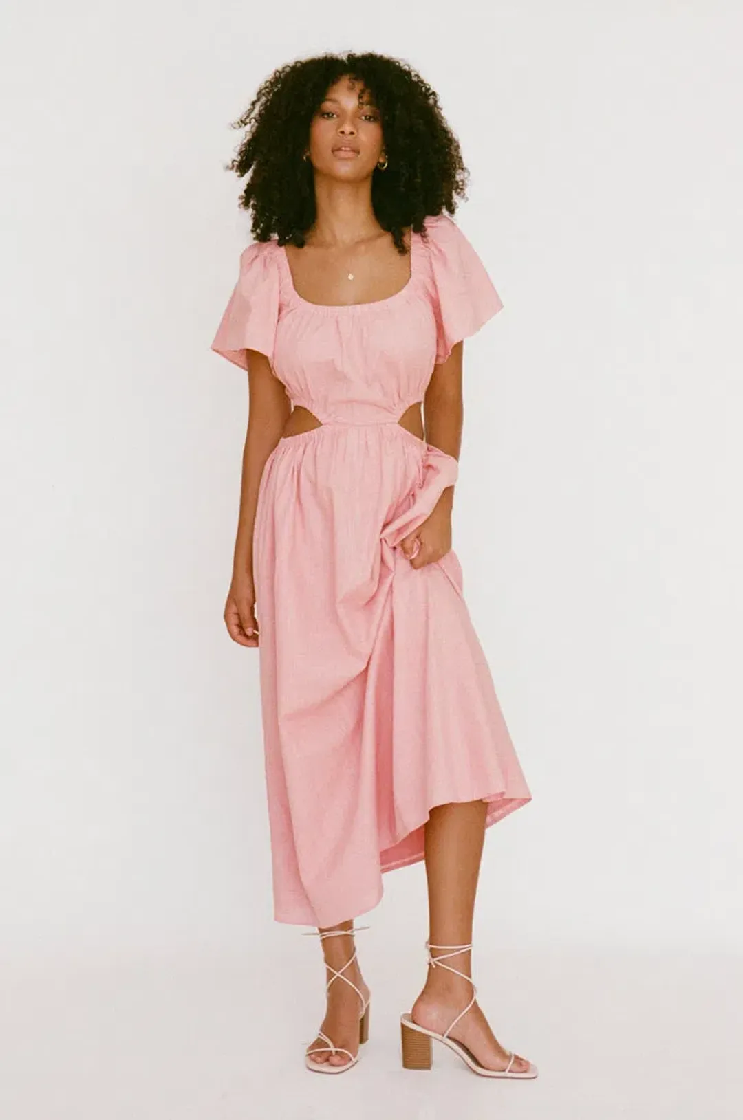 Sabo Skirt Ezzy Midi Dress Pink Size XL / AU 14 for rent on The Volte - main image