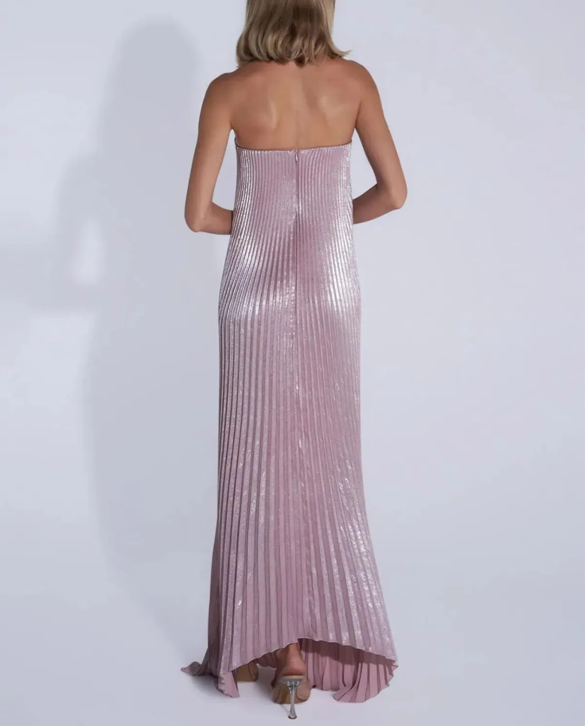 L'Idee Black Tie Gown in Dusty Shimmer Size 8 - Image 2