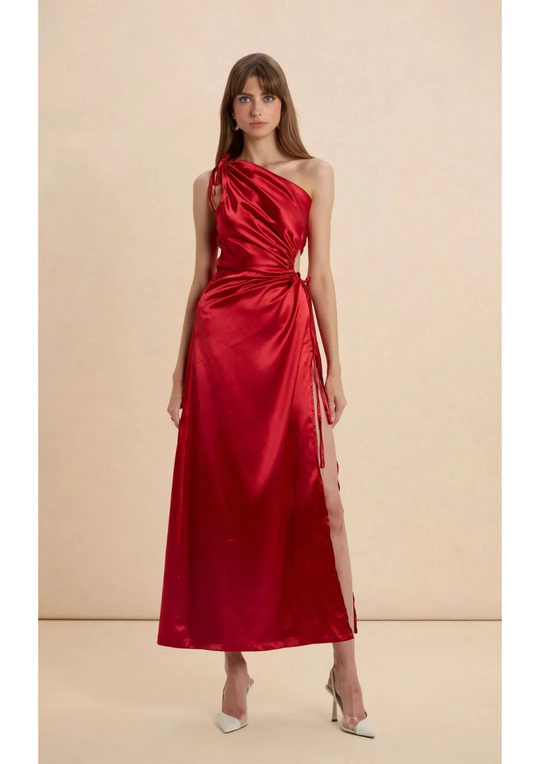 Sonya Moda Nour Maxi Dress Scarlet Red Size 8 for rent on The Volte - main image