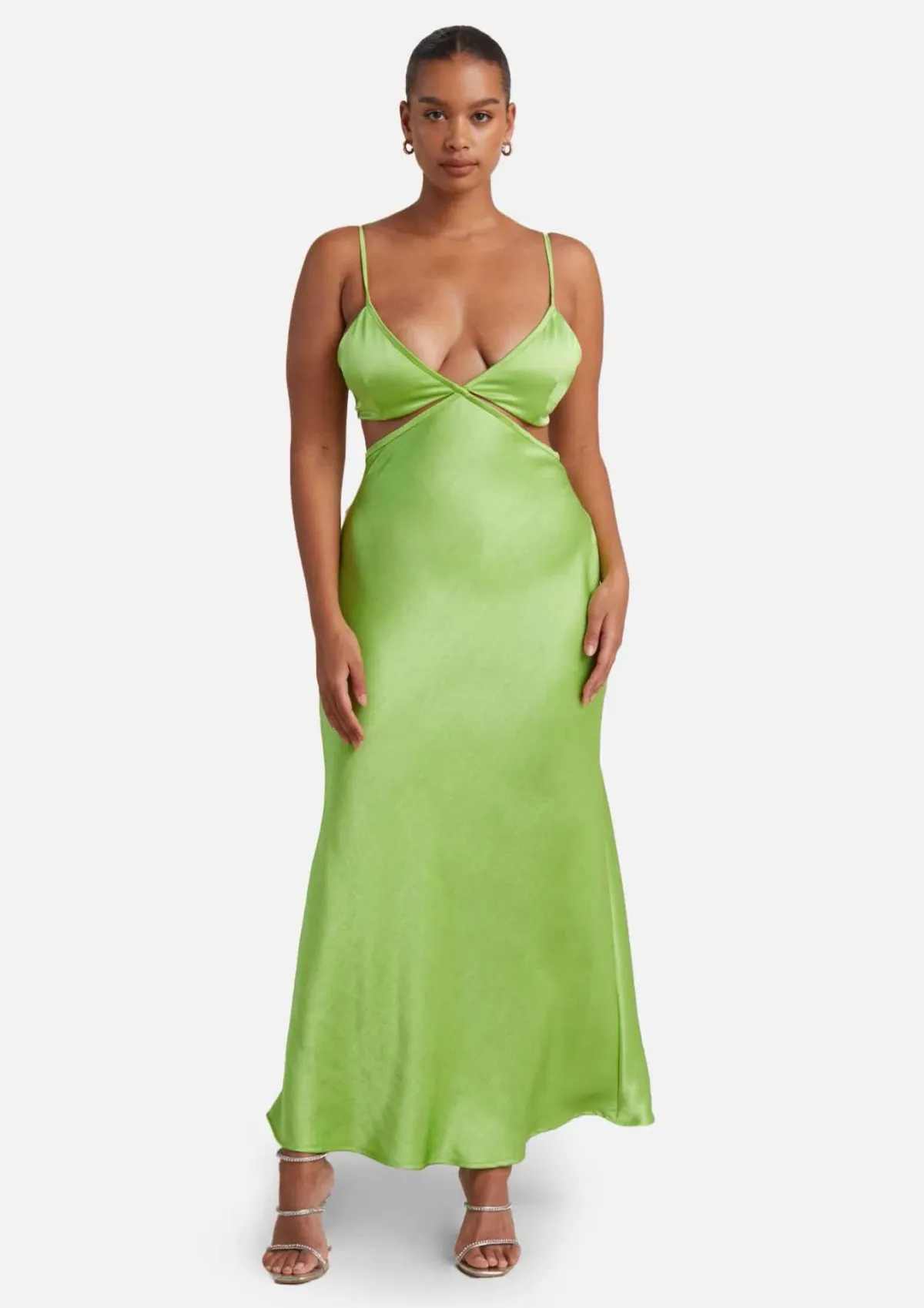 Bec & Bridge Veronique Maxi Dress Lime Green Size 8 - Image 1