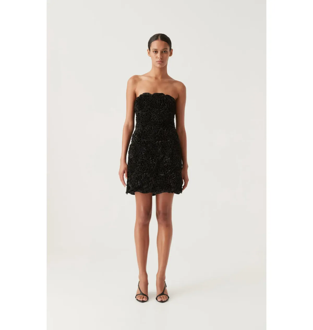 Aje Gazer Rosette Dress Black Size AU 8 - Image 1