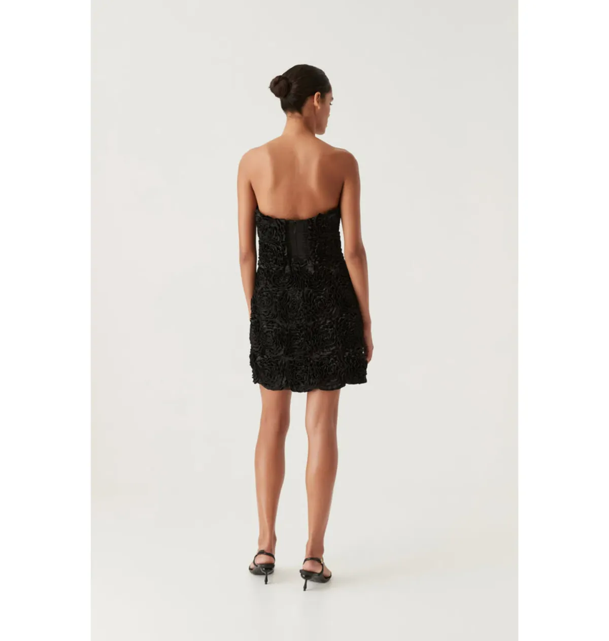 Aje Gazer Rosette Dress Black Size AU 8 - Image 4