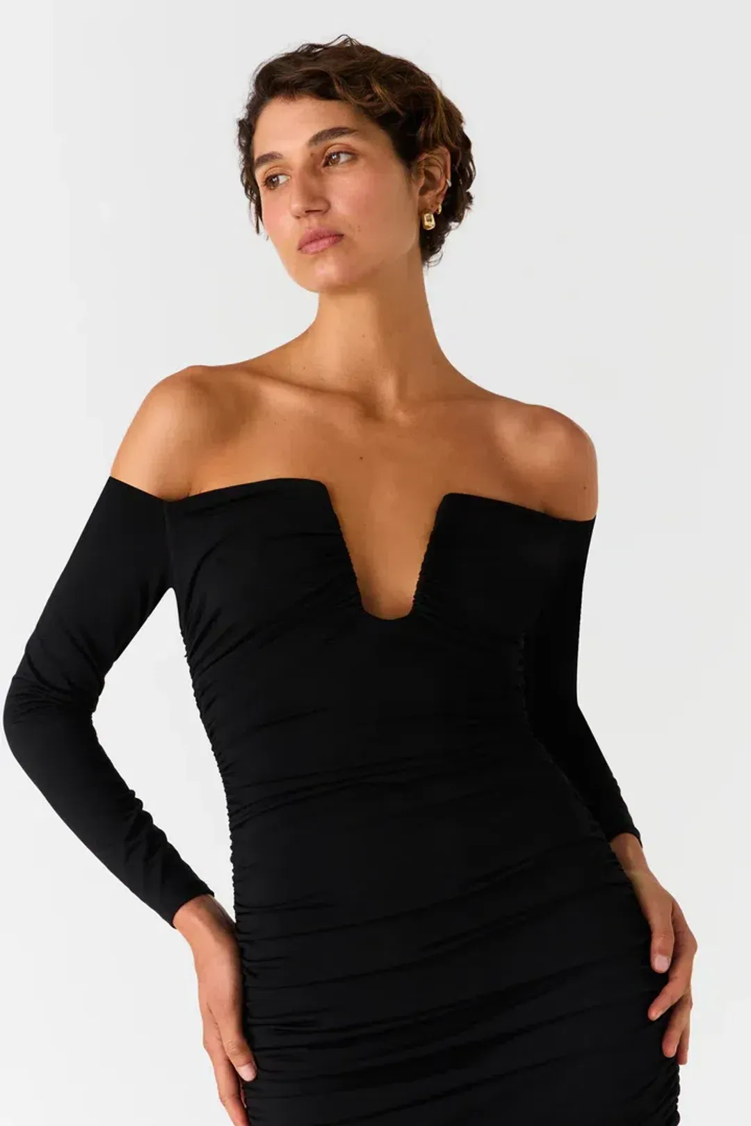 Misha Raelynn Dress Black Size 12 for rent on The Volte - main image