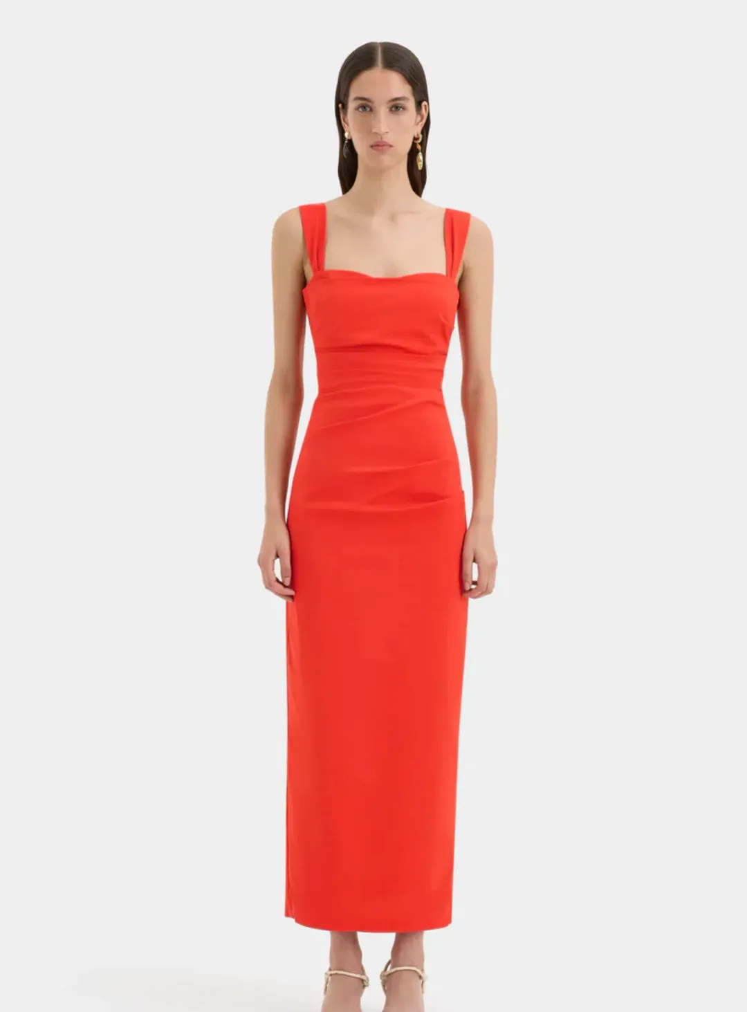 Sir The Label Dahlia Balconette Gown Tangerine Size 1/Au 8  for rent on The Volte - main image