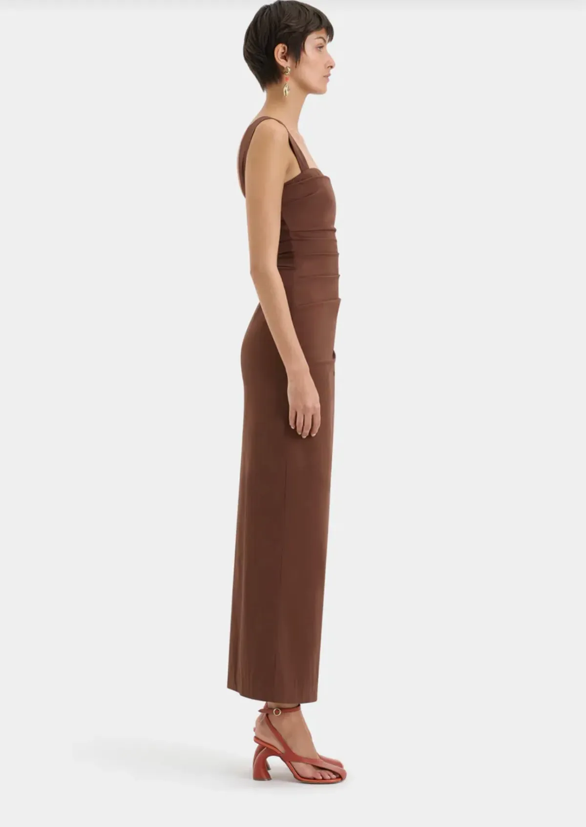 The Dahlia Balconette Gown Brown - Image 3