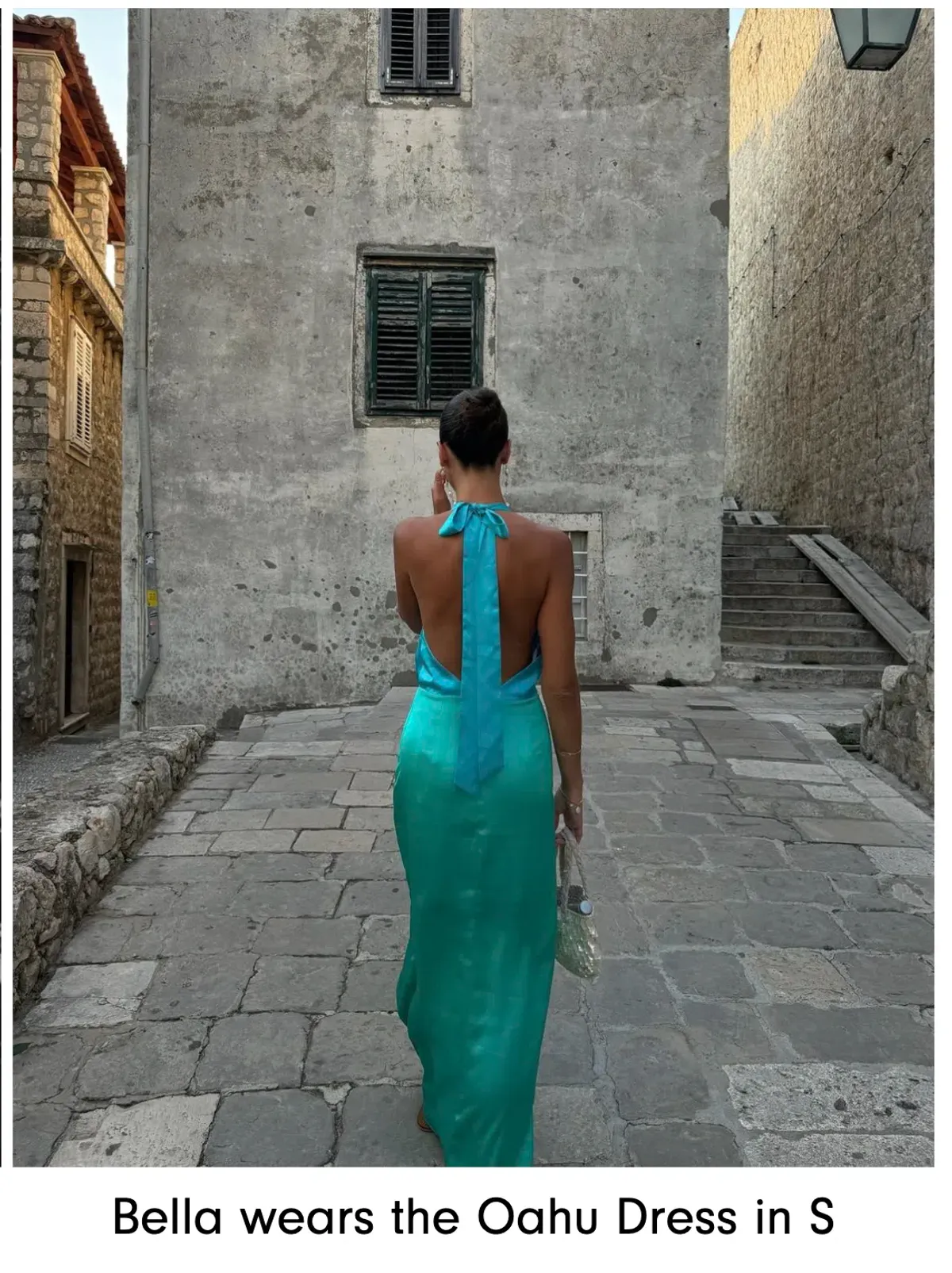 The Wolf Gang Oahu Slip Maxi Dress Aquamarine Blue & Green Size S / AU 8 - Image 7