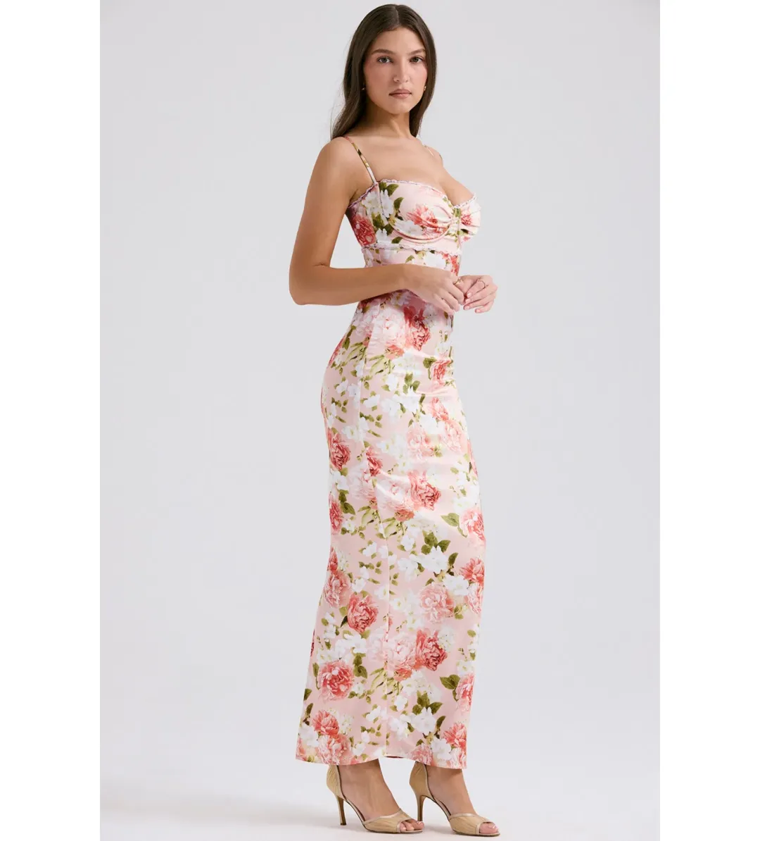 House of CB Josefina Dress Pink Peony Size 6 for rent on The Volte - main image
