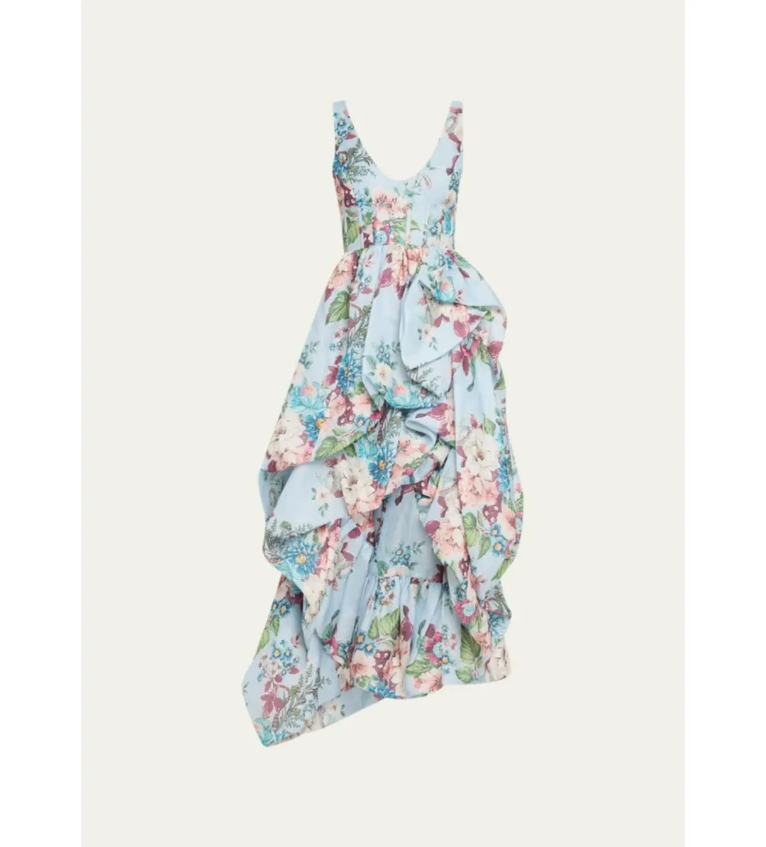Zimmermann Matchmaker Draped Midi Dress Floral Size 3/AU 14 for rent on The Volte - main image