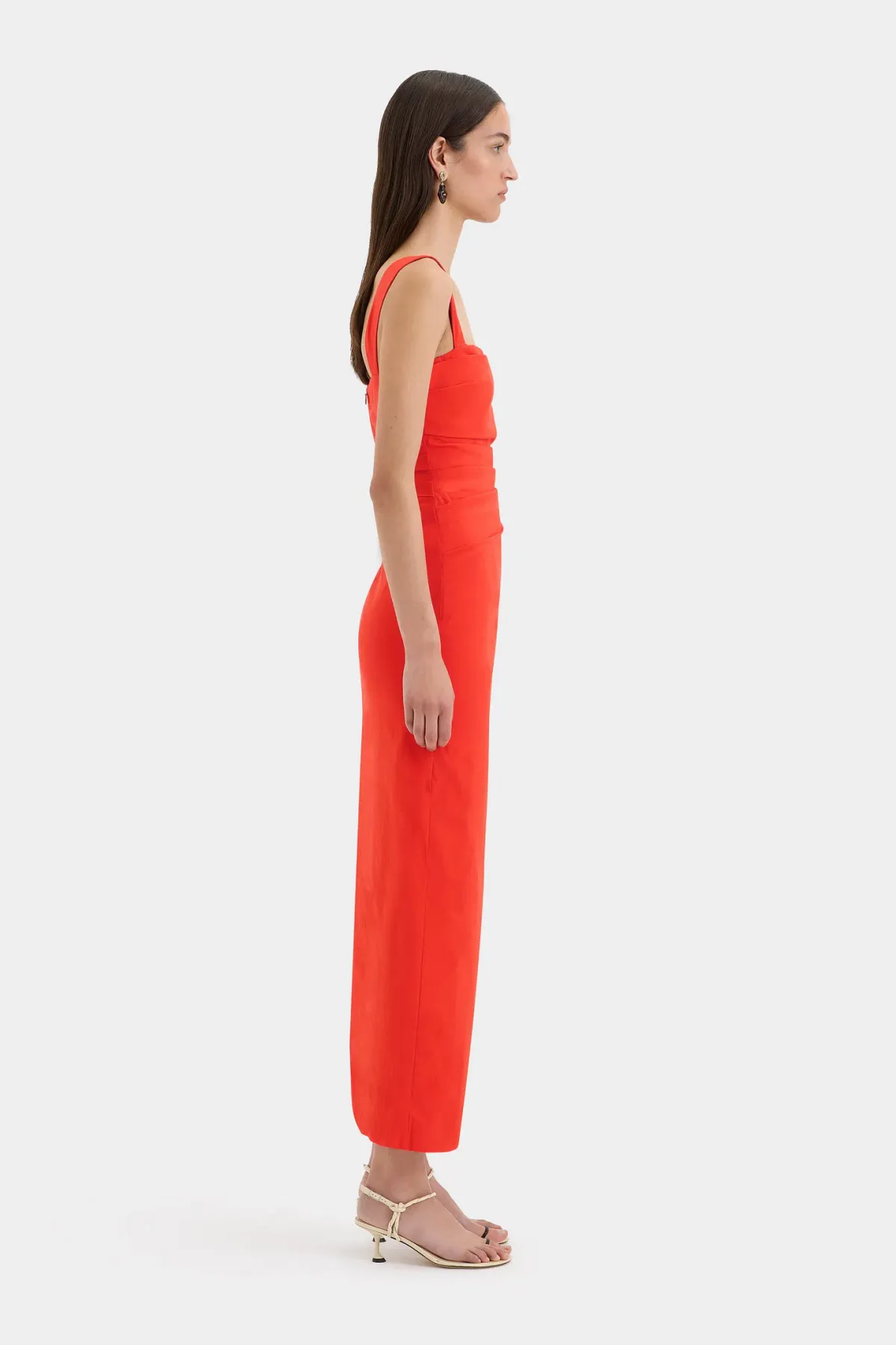 Sir The Label Dahlia Balconette Gown Tangerine Size 1/AU 8 - Image 1