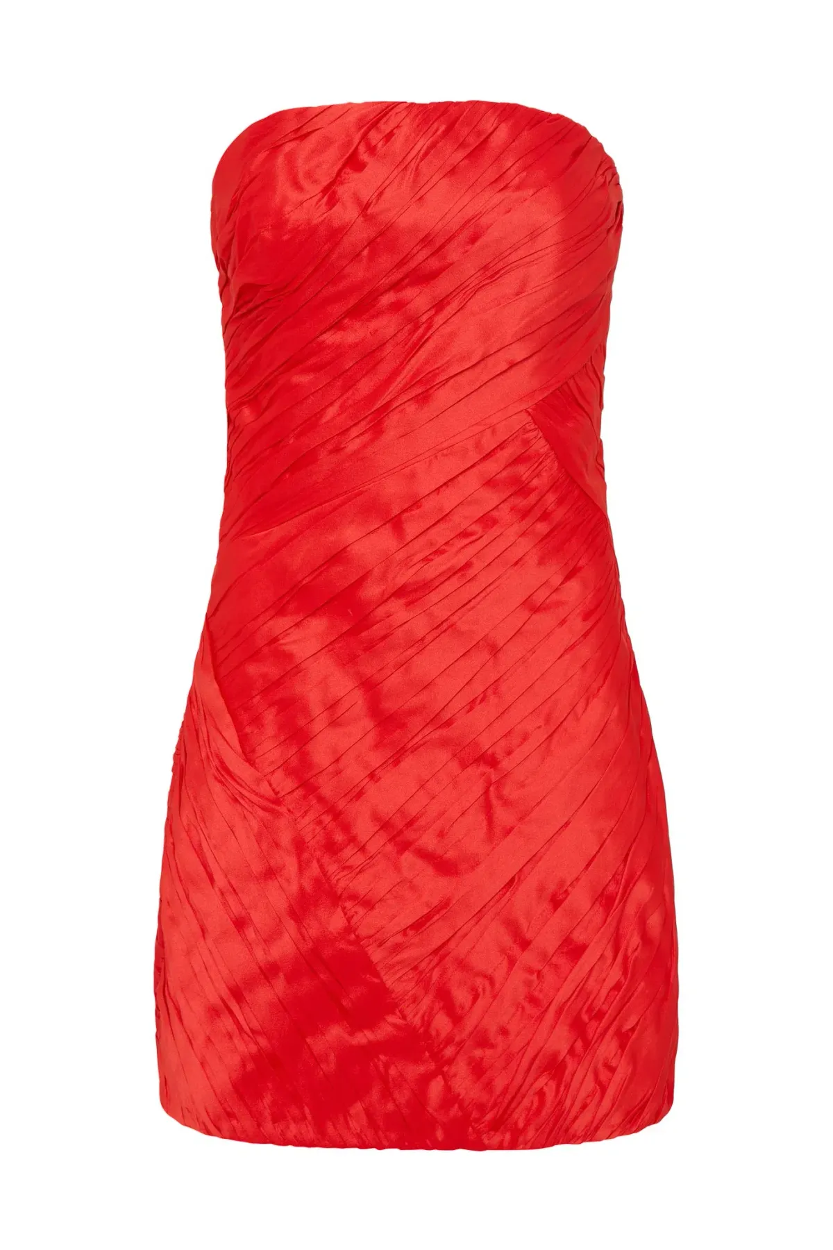 Aje Anima Ruched Mini Dress Red Size 8 - Image 5