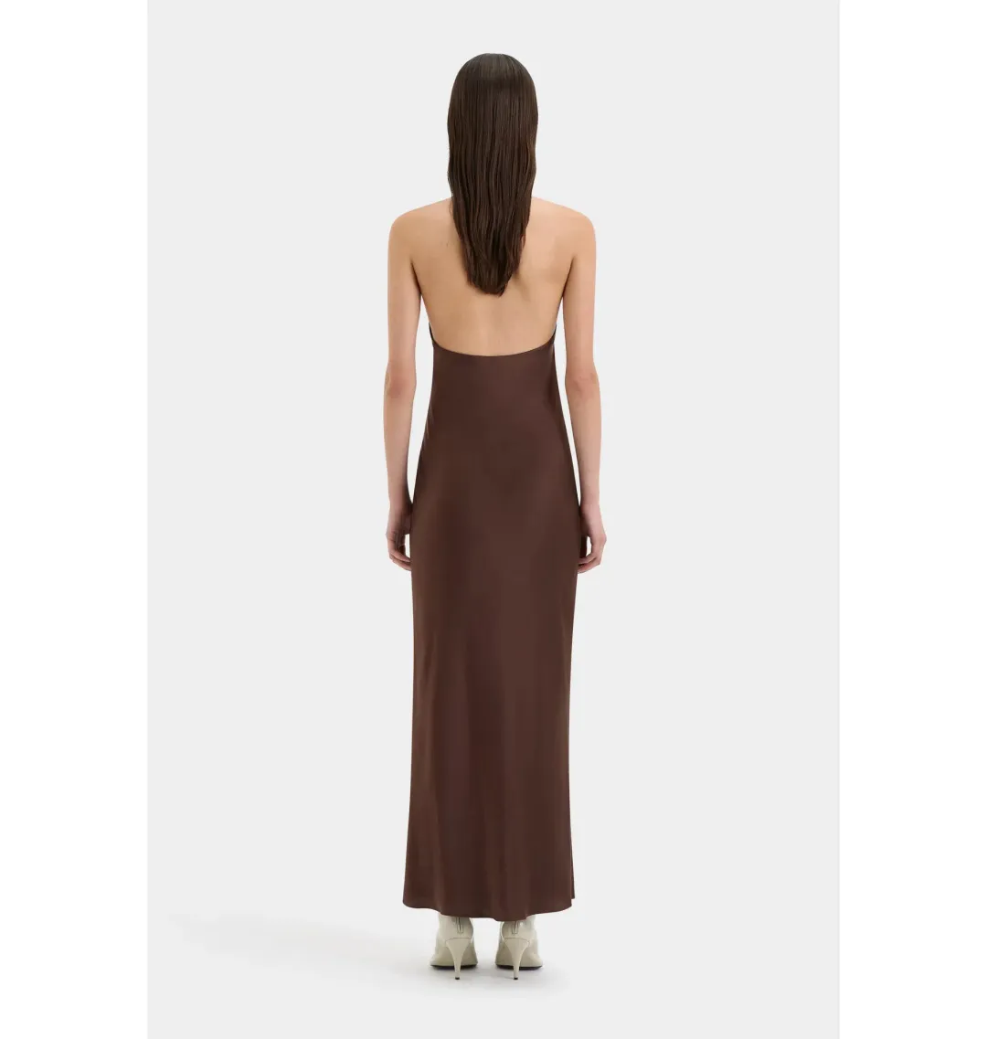 Sir the Label Como Twist Maxi Dress Chocolate Size AU 10 for rent on The Volte - main image