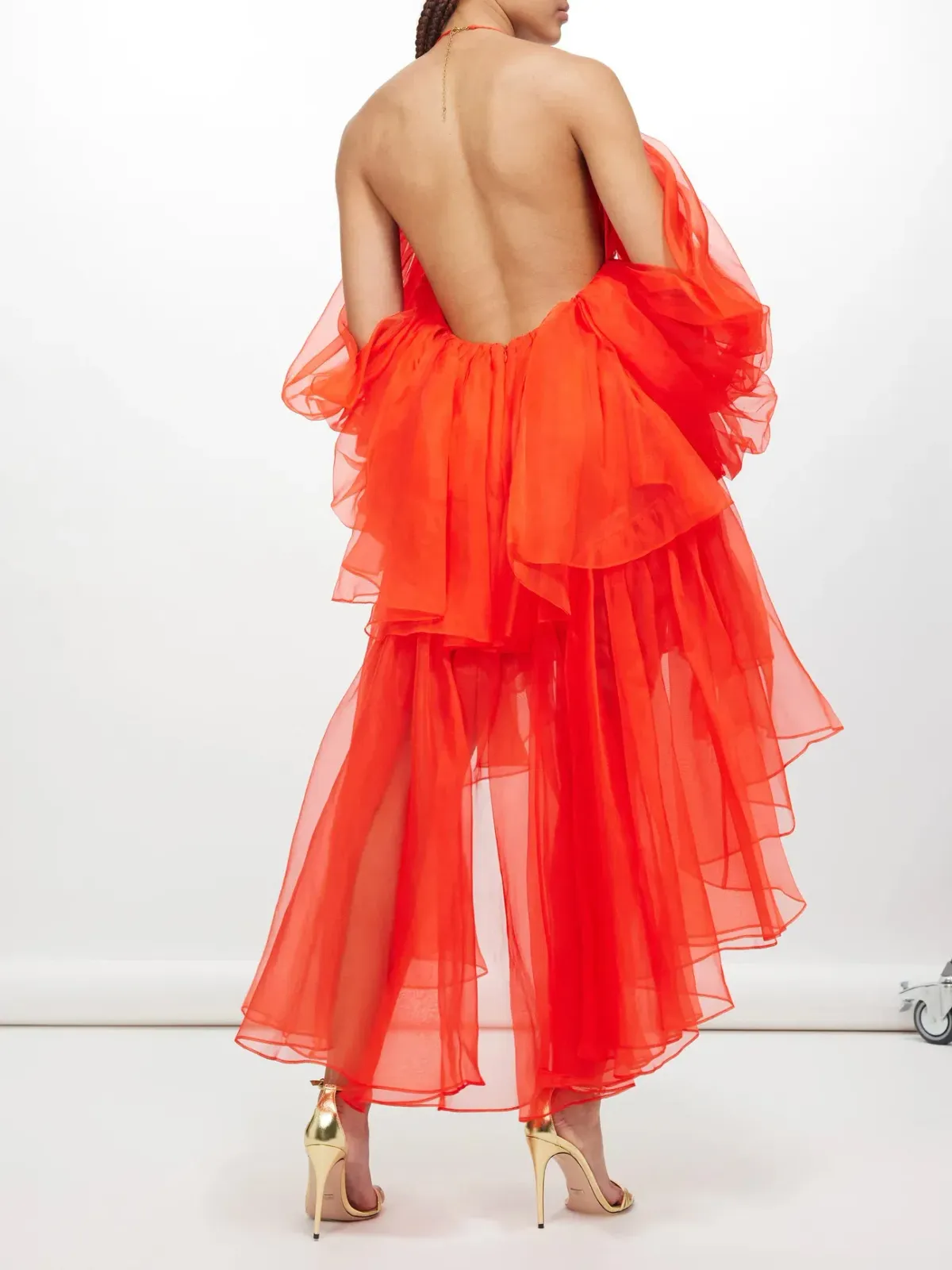 Zimmermann Natura Gathered Mini Dress Tomato Size 0 / AU 8 - Image 3