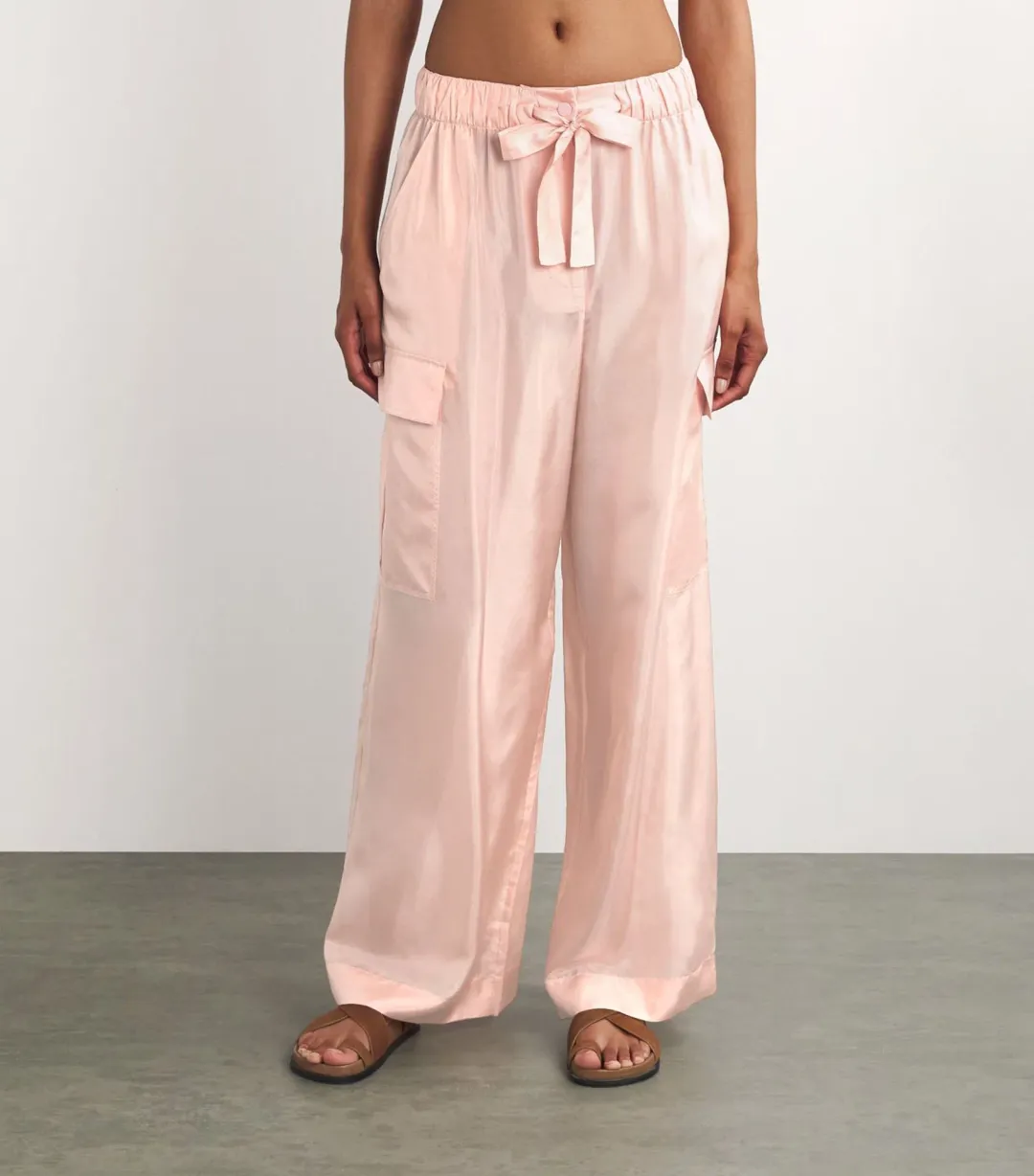 Zimmermann Manstyle Shirt Lemon and Relaxed Pocket Pants Pink Set Size 0 / AU 8 for rent on The Volte - main image