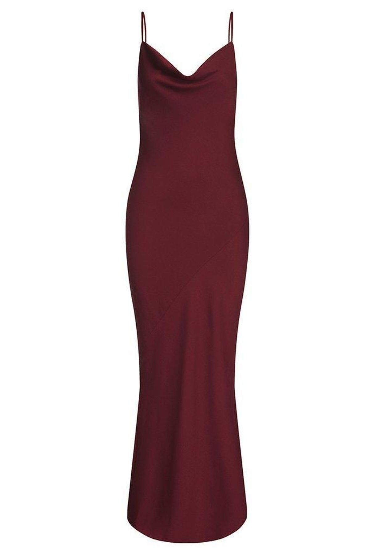 Shona Joy Luxe Bias Cowl Slip Dress Burgundy Size 10 - Image 2