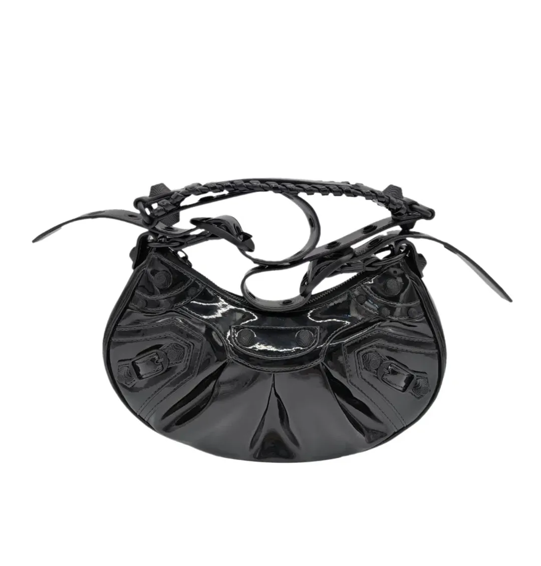 Balenciaga Le Cagole Patent Leather Handbag for rent on The Volte - main image