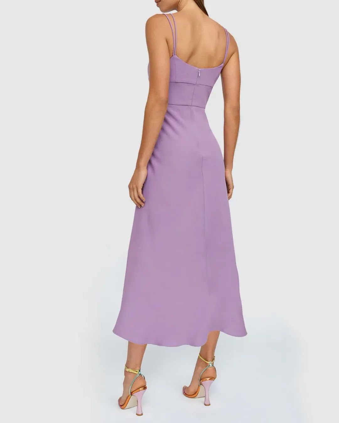 By Johnny Iris Midi Dress Purple Size 6 for rent on The Volte - main image