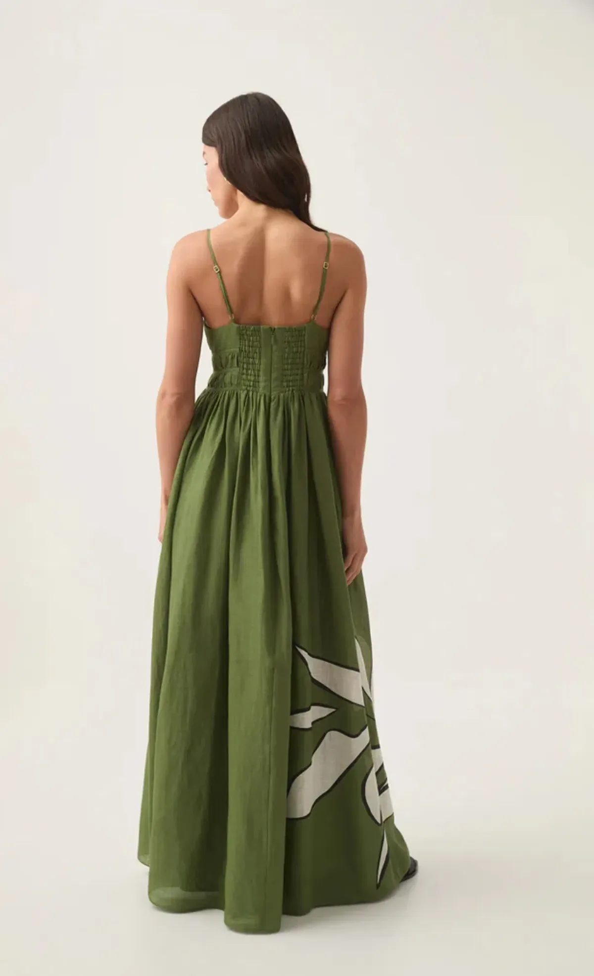 Aje Planetary Maxi Dress Abstract Fern Size 14 - Image 3