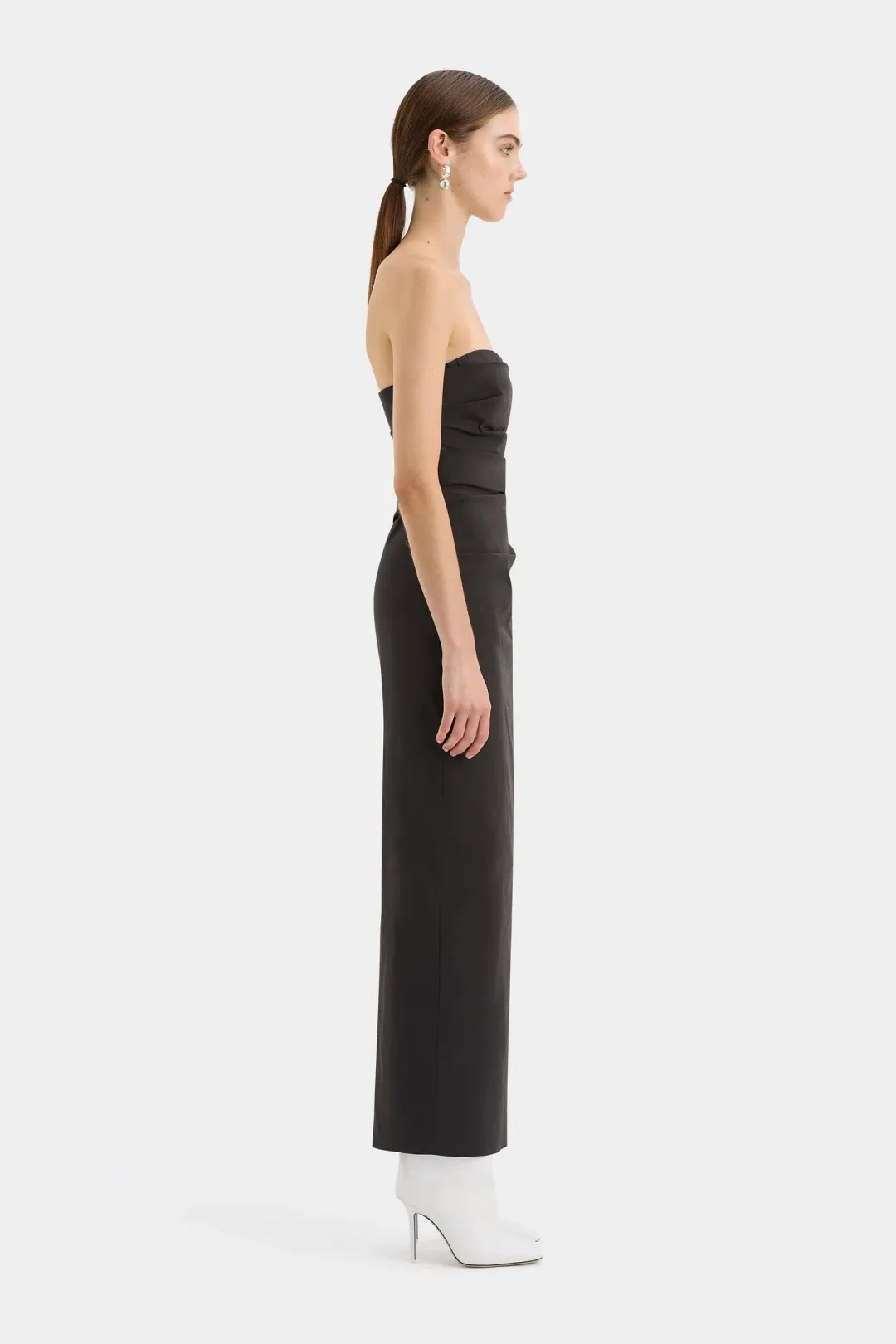 Sir The Label Alba Strapless Dress in Black Size 1 / AU 8   for rent on The Volte - main image
