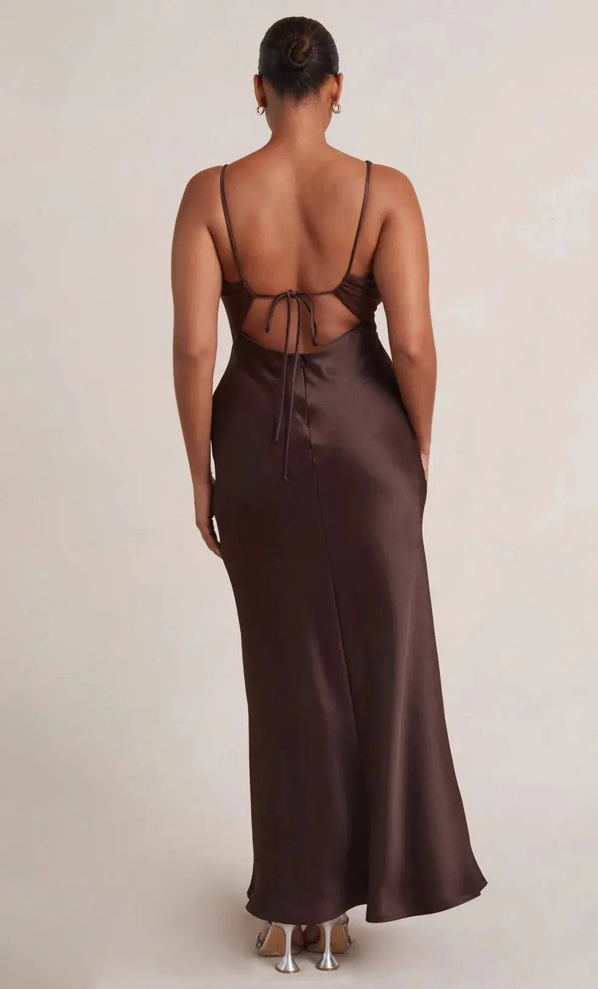 Bec & Bridge The Julieta V Neck Maxi Dress Brown Size 6 - Image 3