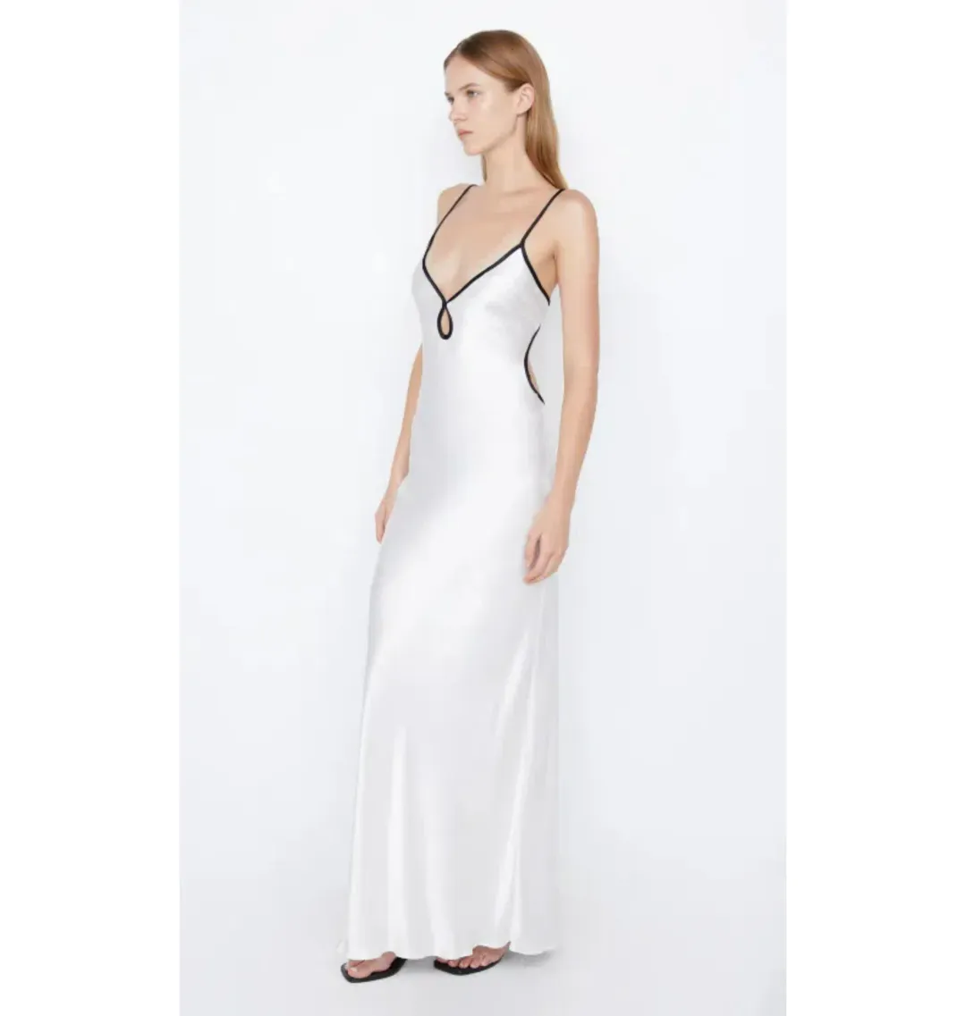 Bec & Bridge Cedar City Maxi Dress Ivory/Black Size AU 6 for rent on The Volte - main image