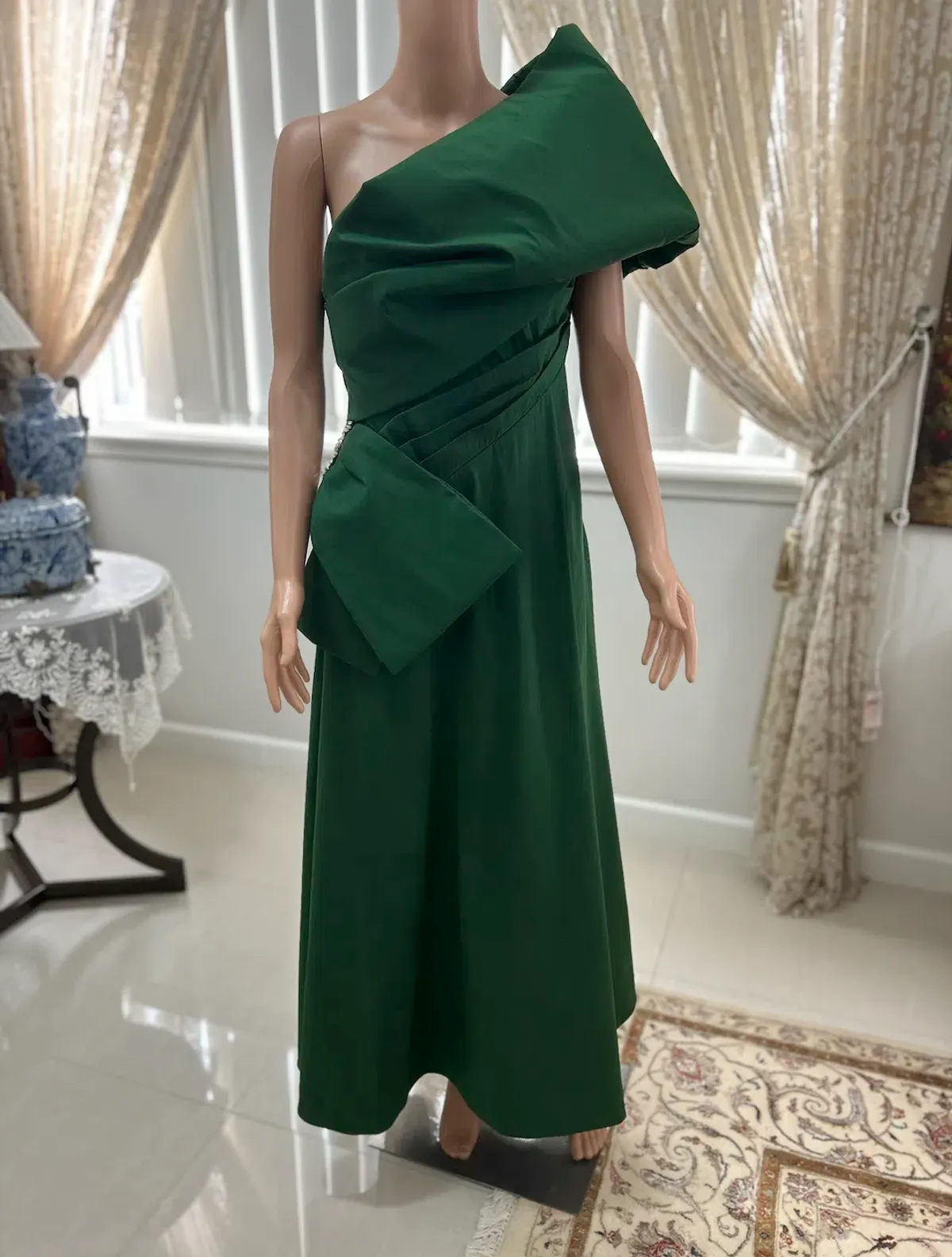 Rachel Gilbert Archer Dress Green Size 10/M - Image 3