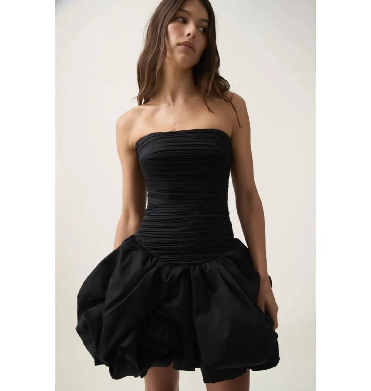 Aje Violette Bubble Hem Mini Dress in Black Size AU 6 - Image 2