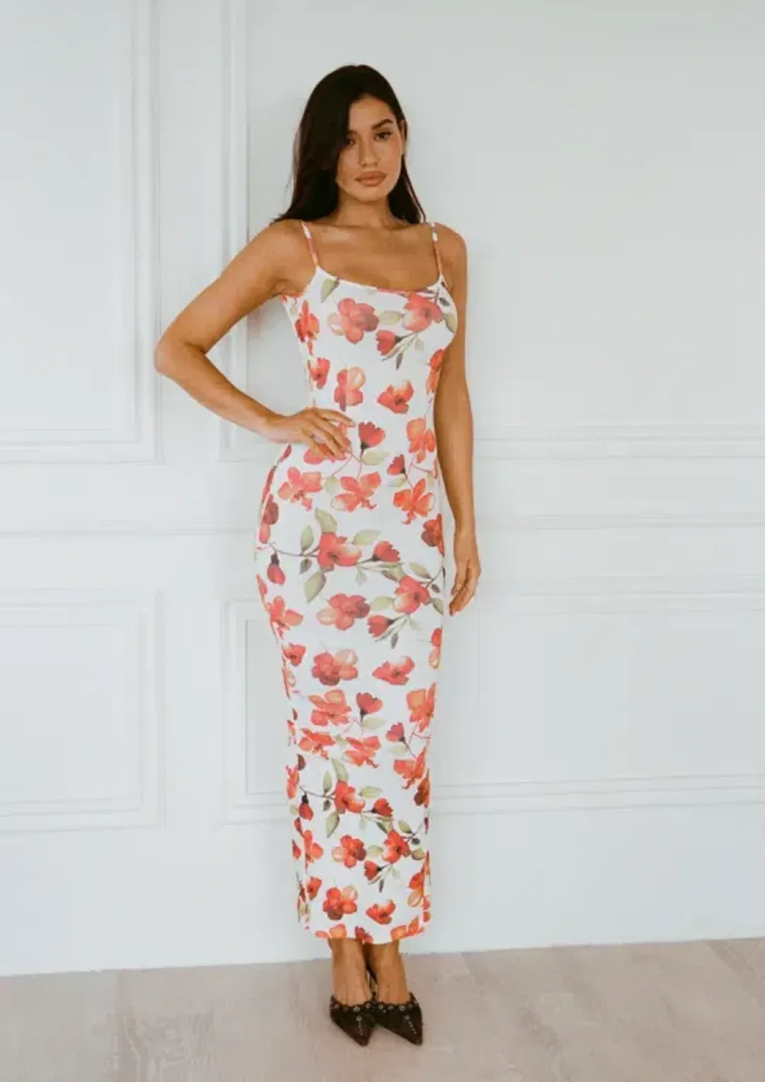 SLA the Label Capri Dress Floral Print Size L / AU 12 for rent on The Volte - main image