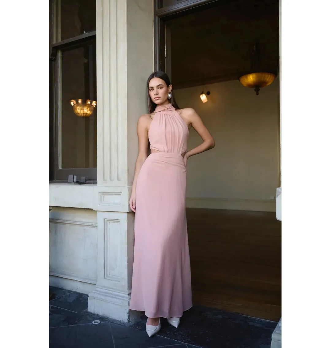 Calia Collection Sofia Dress Bare Blush Size AU 10 for rent on The Volte - main image