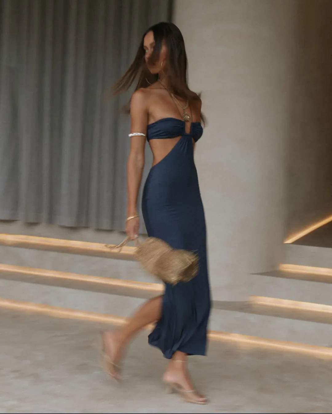 Natalie Rolt Willow Dress Navy Size 1 / AU 8 for rent on The Volte - main image