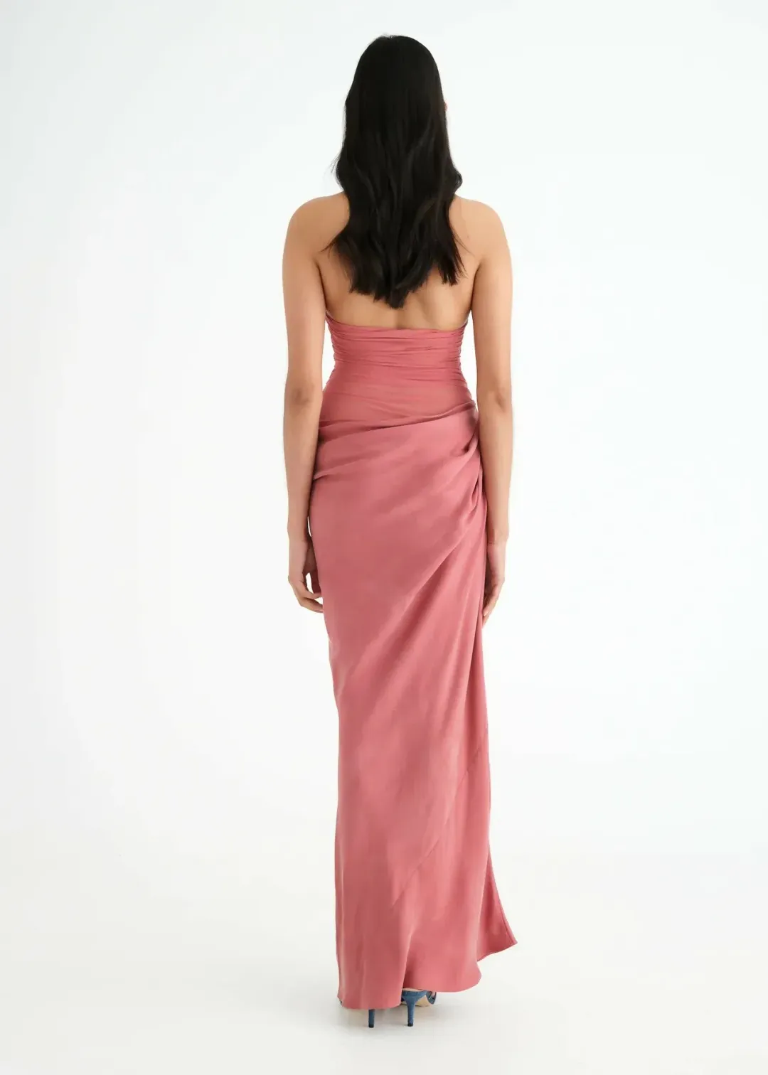 Benni Gina Halter Dress in Rose Size AU 8 for rent on The Volte - main image