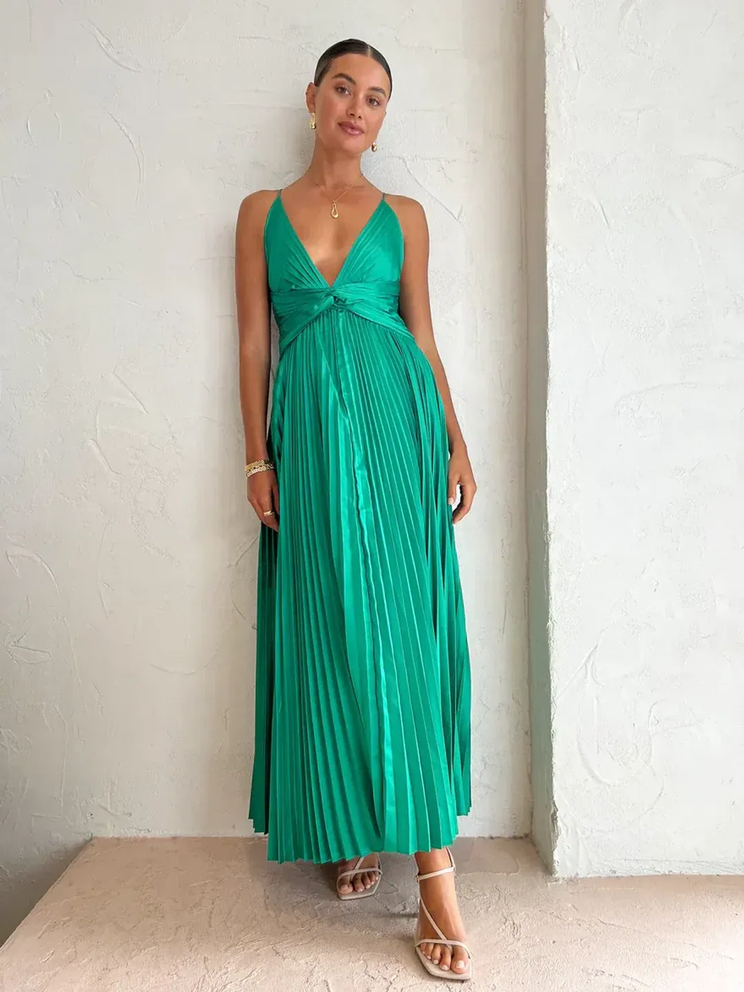 Issy Orla Dress Jade Size 8  for rent on The Volte - main image