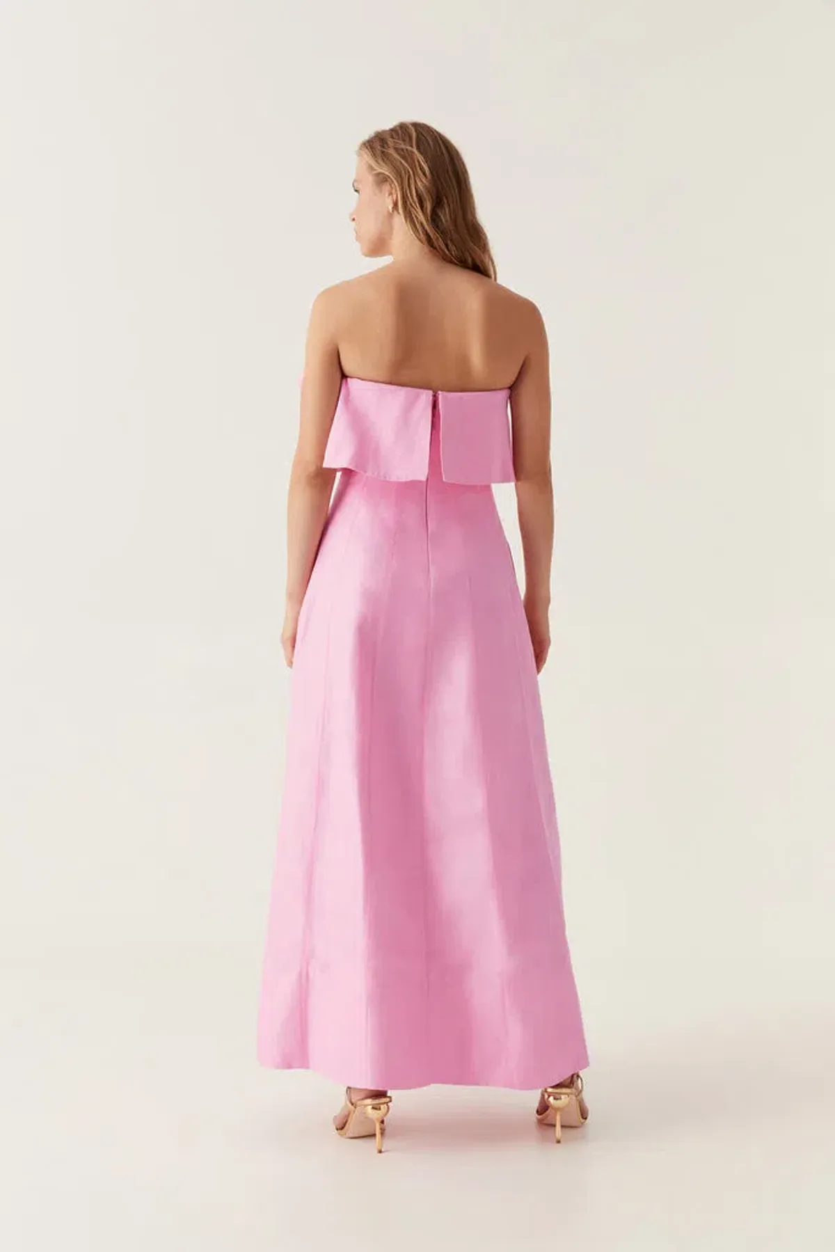 Aje Shallows Strapless Gown Bon Bon Pink Size 10  - Image 2