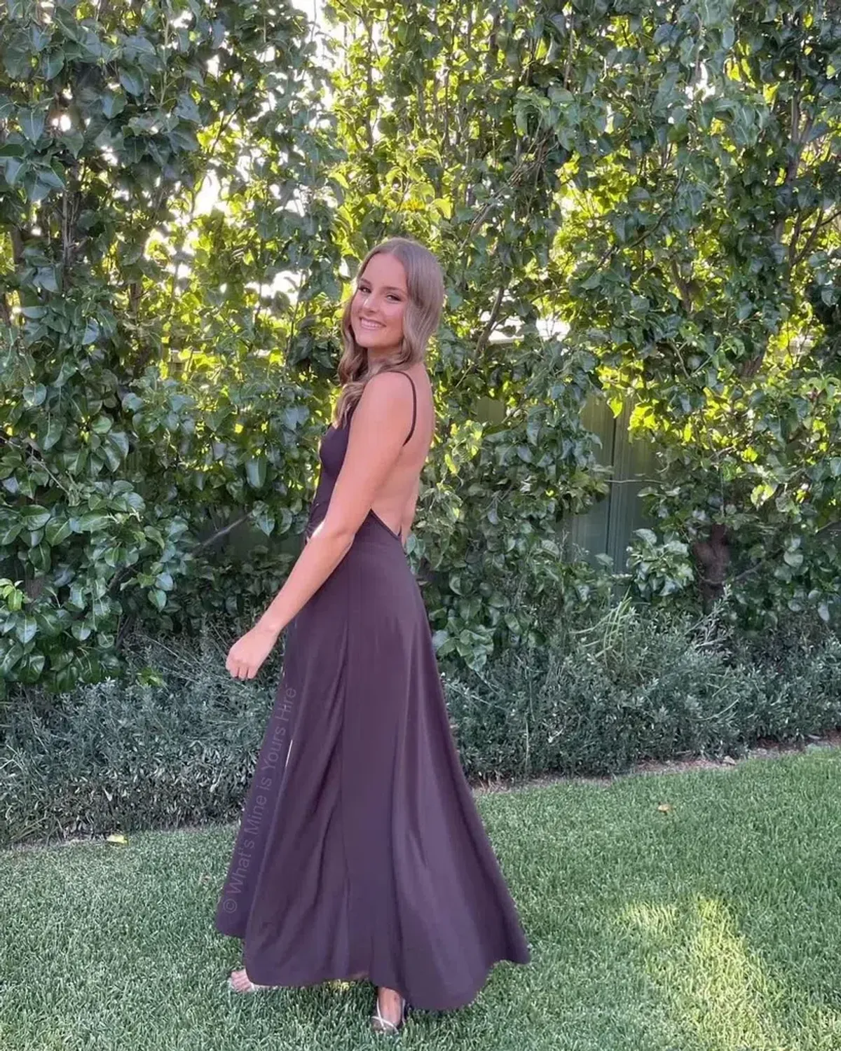 One Mile the Label Sammy Dress Brown Size 8 - Image 5