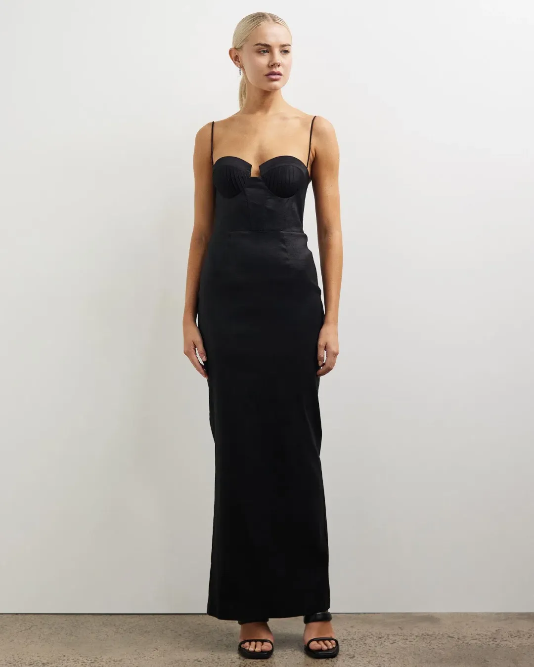 Elle Zeitoune Allison Maxi Dress Black Size 10 for rent on The Volte - main image