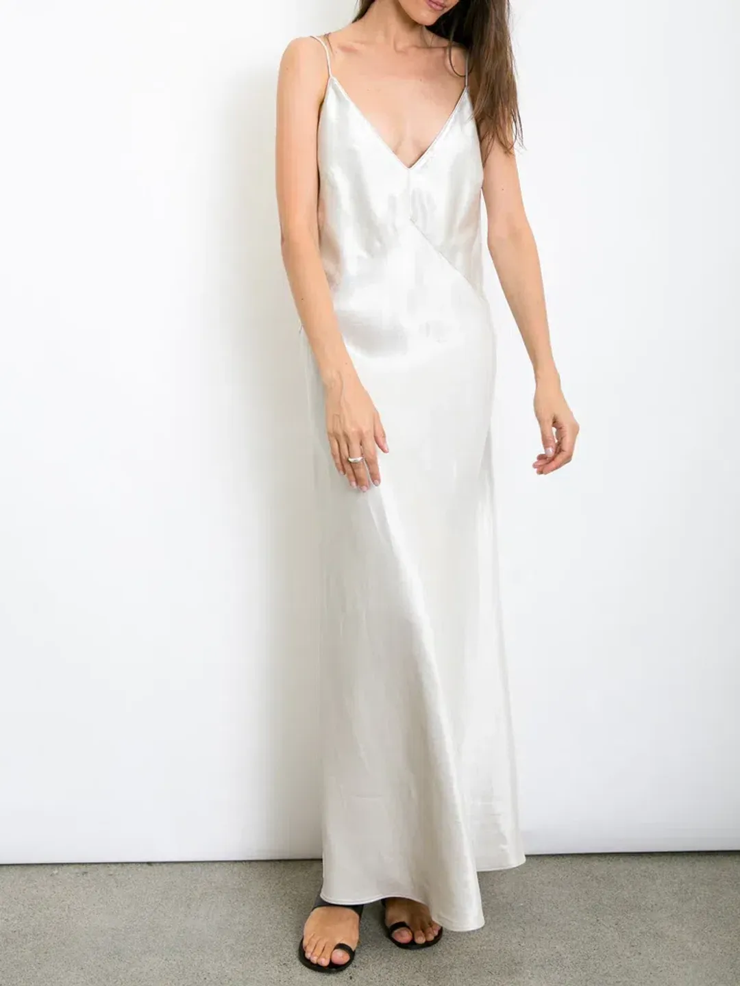 Christopher Esber Dune Structured Cami Dress Raw Silver Size 8 for rent on The Volte - main image