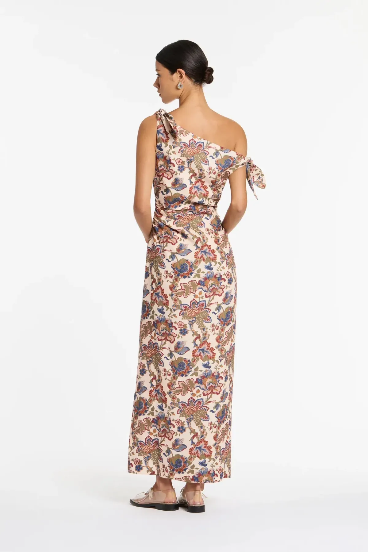 Sir the Label Bettina Off Shoulder Midi Dress Wiltshire Floral Size 3 / AU 12 - Image 2