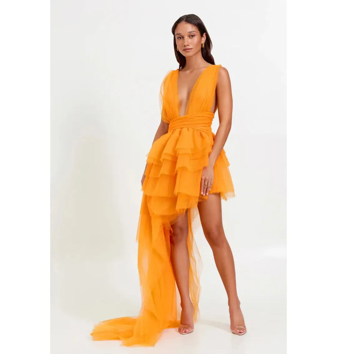 Lexi Lola Dress Mango Size AU 6 for rent on The Volte - main image