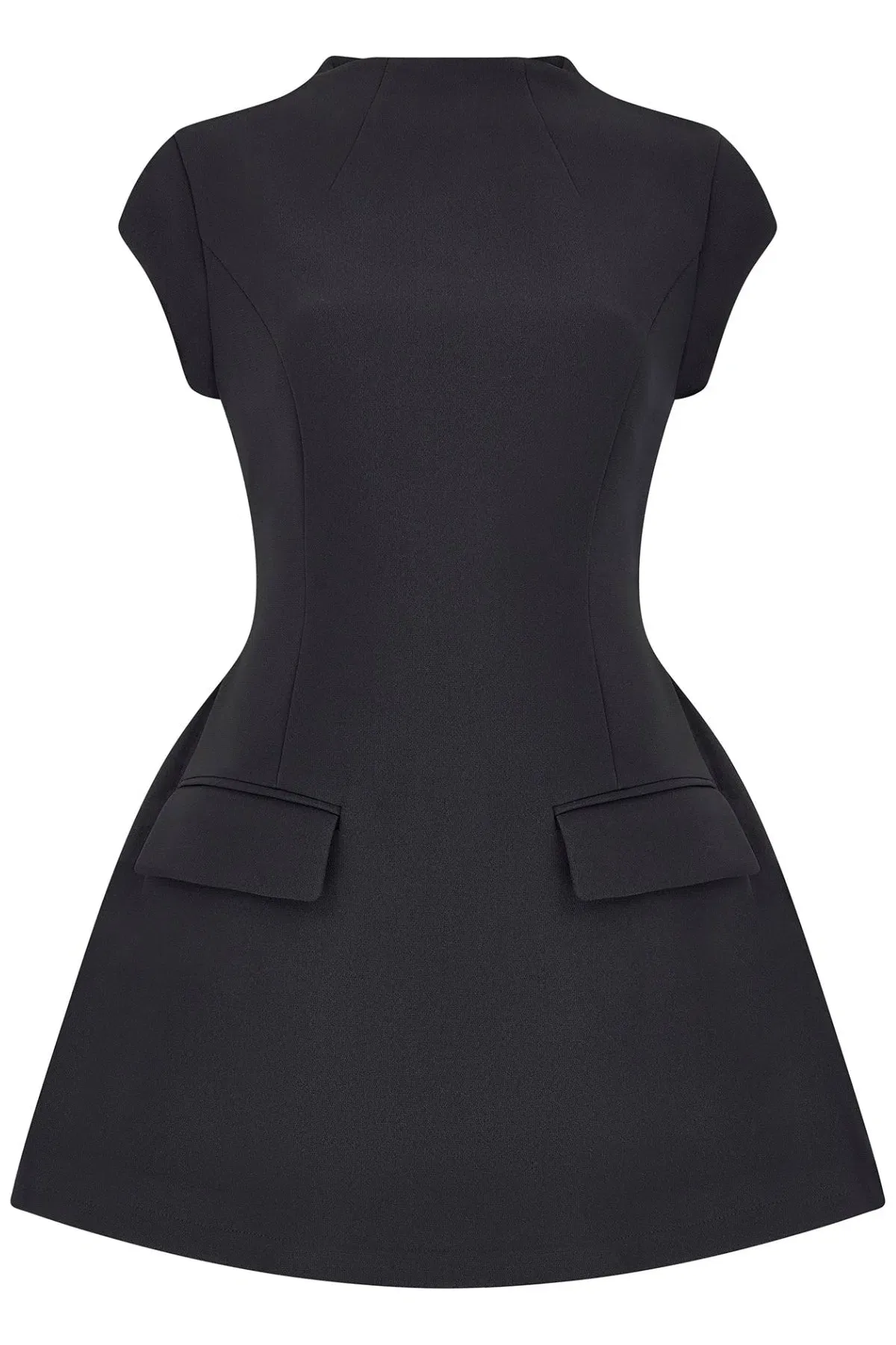 Odd Muse The Ultimate Muse Cap Sleeve Mini Dress Black Size AU 8 - Image 5