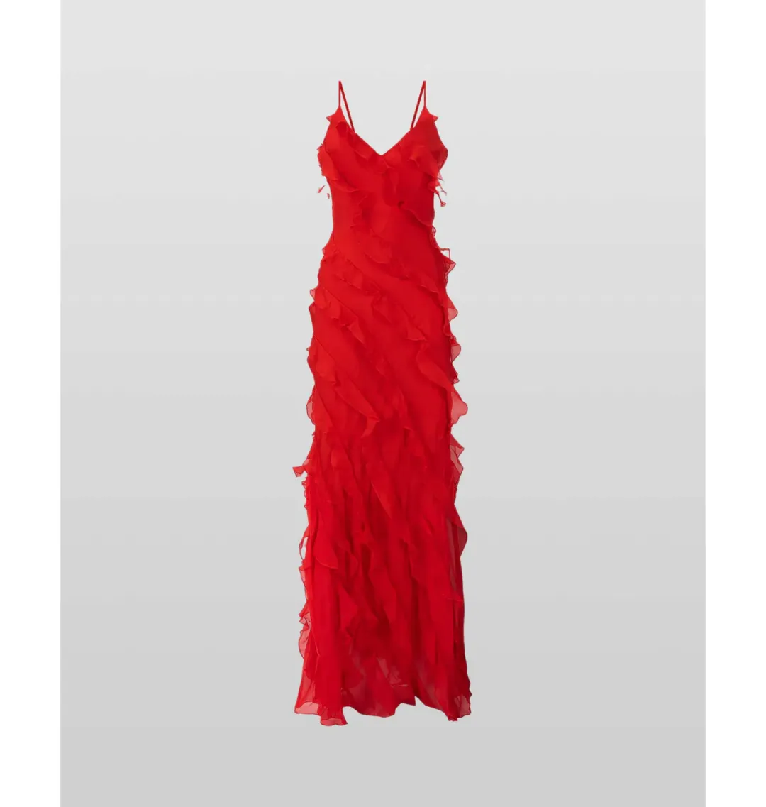 Rat & Boa Cecelia Ruffle Maxi Dress Red Size S / AU 8 for rent on The Volte - main image