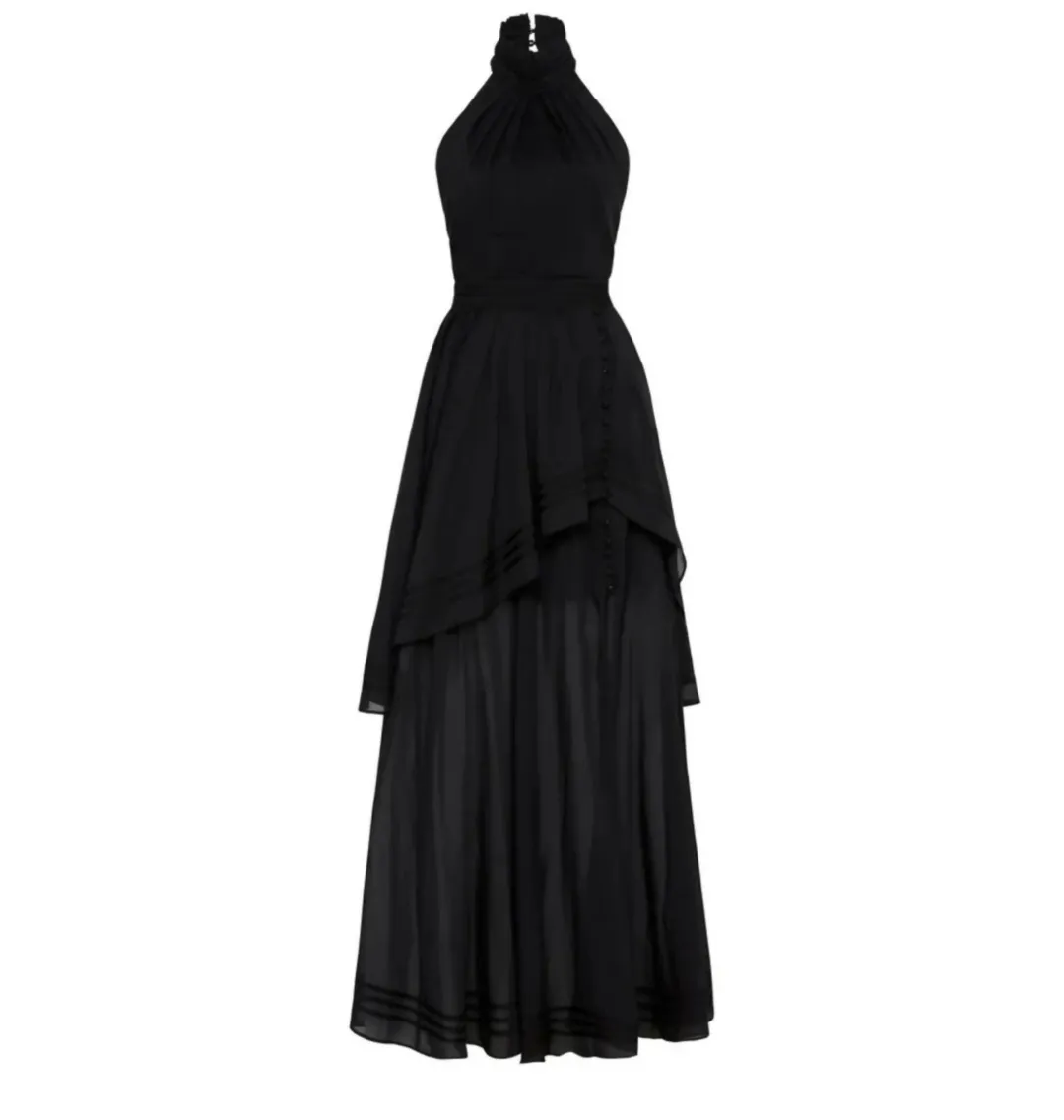 Aje Sienna Dress Black Size AU 10 for rent on The Volte - main image