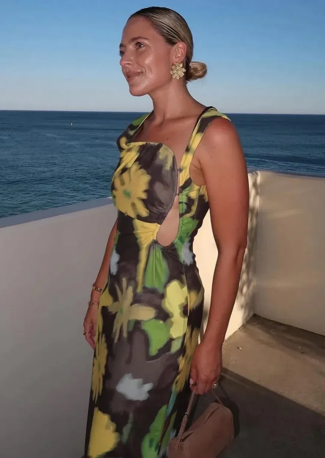 Wynn Hamlyn Ella Maxi Dress Acid Flowers Size AU 8 for rent on The Volte - main image