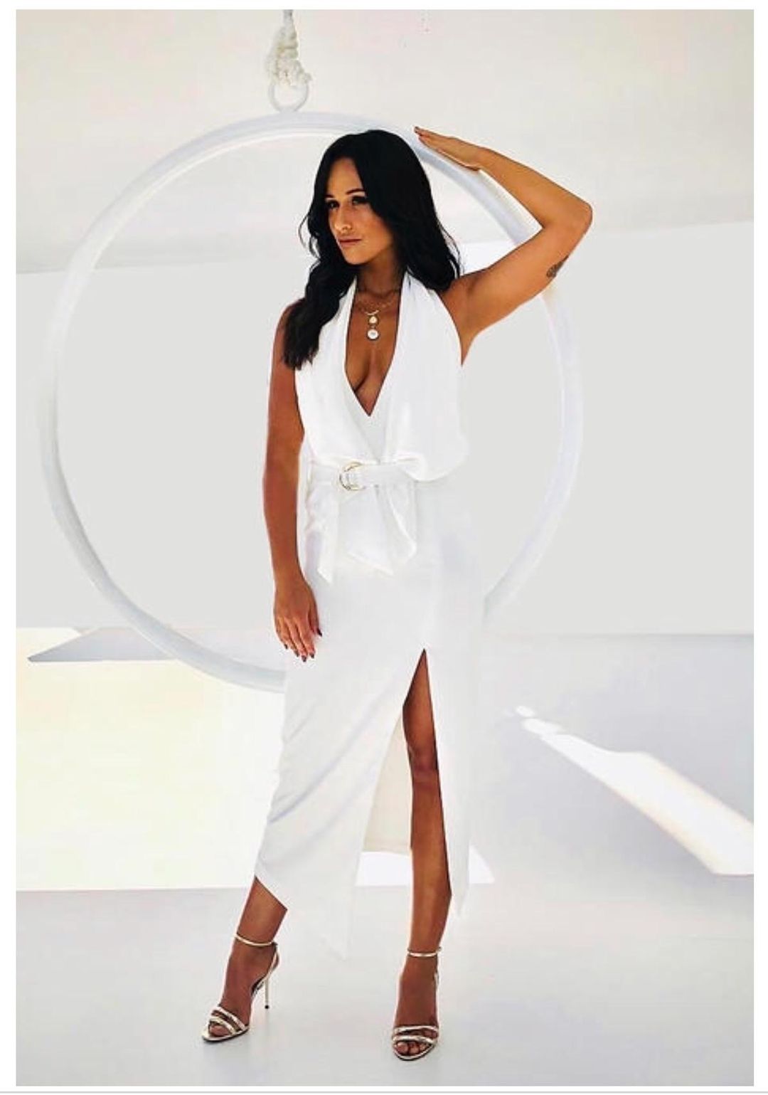 MISHA Carrie Dress White Size 8/S for rent on The Volte - main image