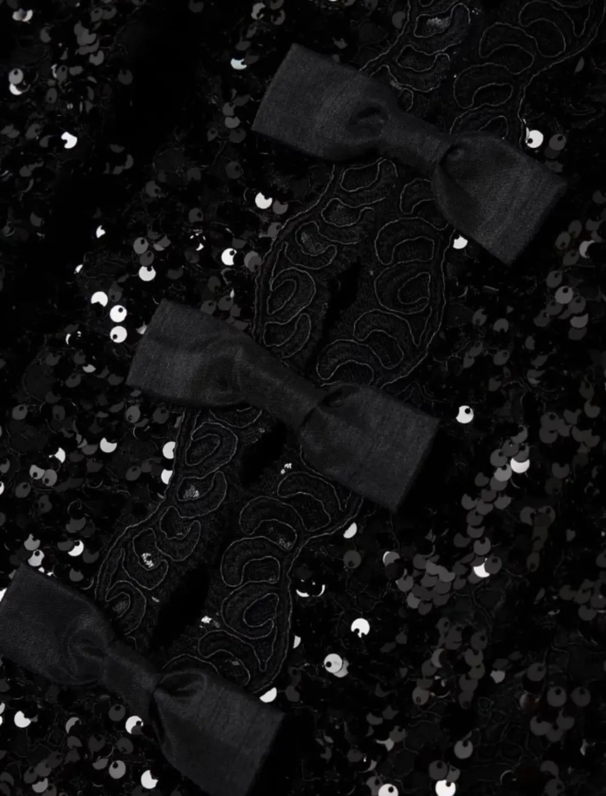 Rebecca Vallance Diana Bow Mini Dress Black Size AU 12 - Image 4