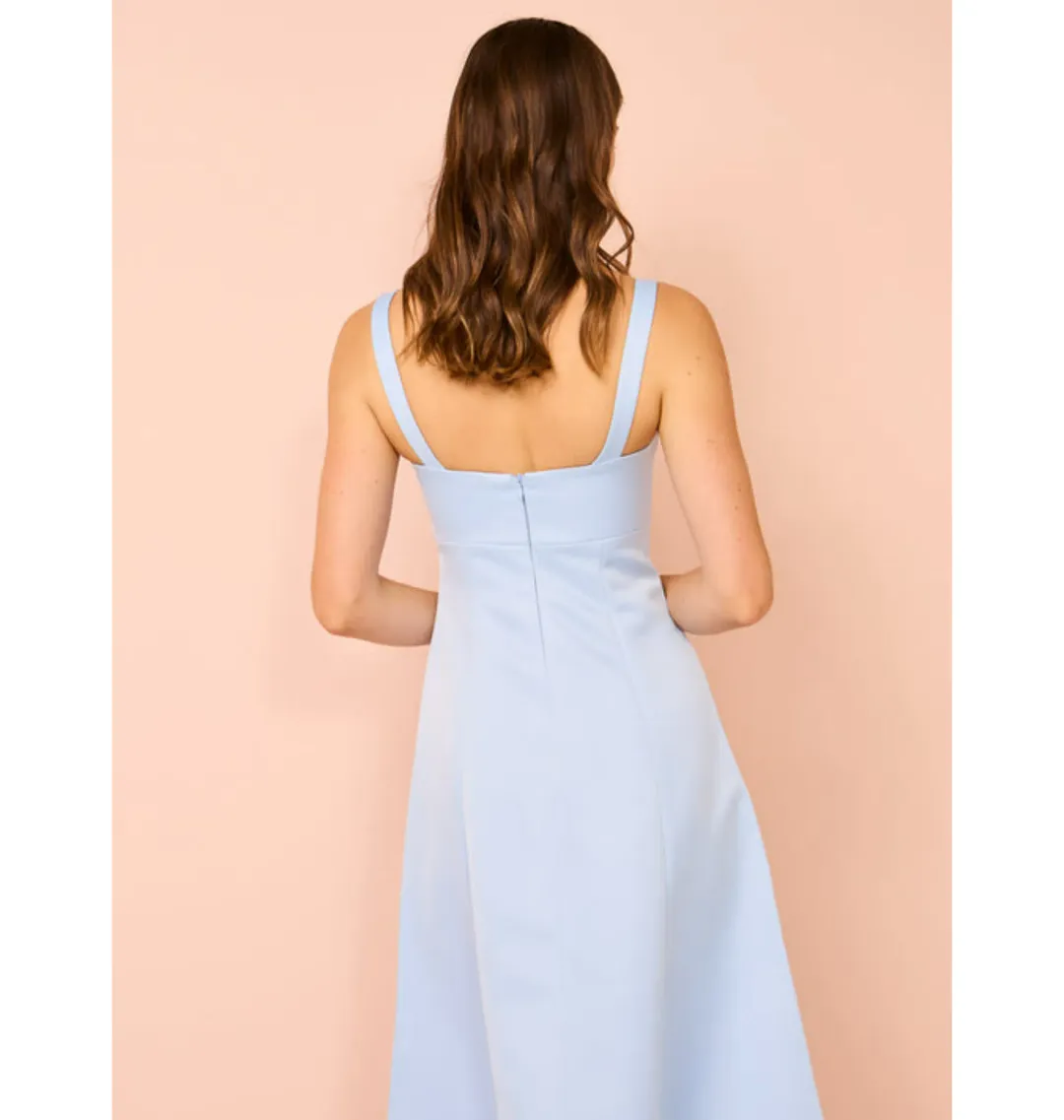 Leo Lin Odette Midi Dress In Sky Blue Size AU 12 for rent on The Volte - main image