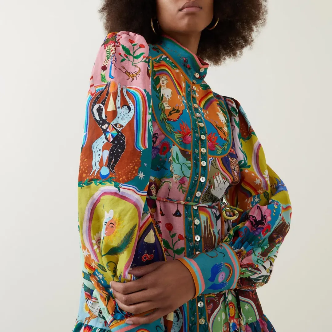 Alemais Evergreen Mini Dress Multi Size AU 10 for rent on The Volte - main image