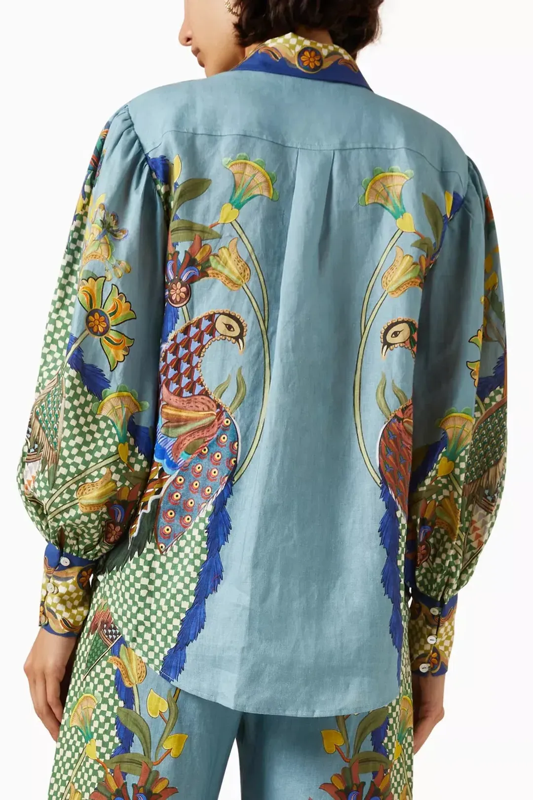 Alemais Gilly Shirt & Pant Set Misty Blue Size AU 10  for rent on The Volte - main image