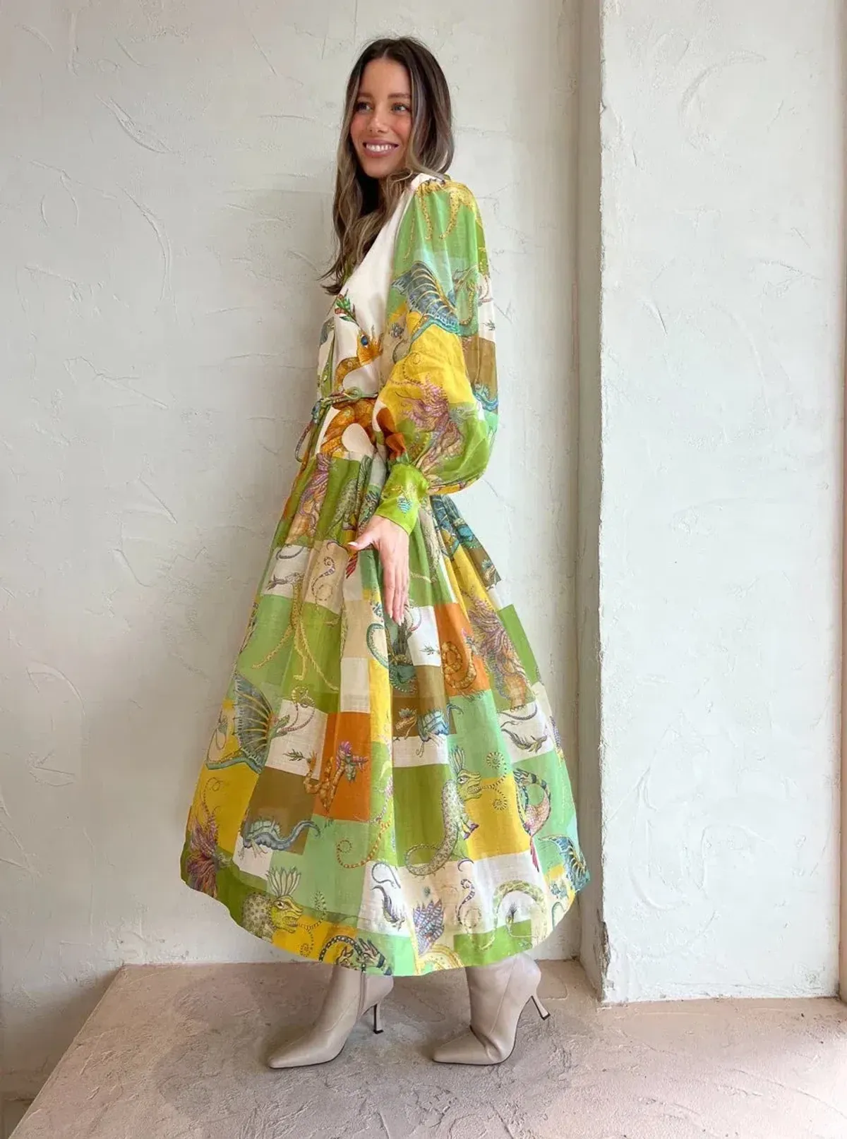 Alemais Jerome Silk Shirtdress Multi Size AU 10 - Image 6