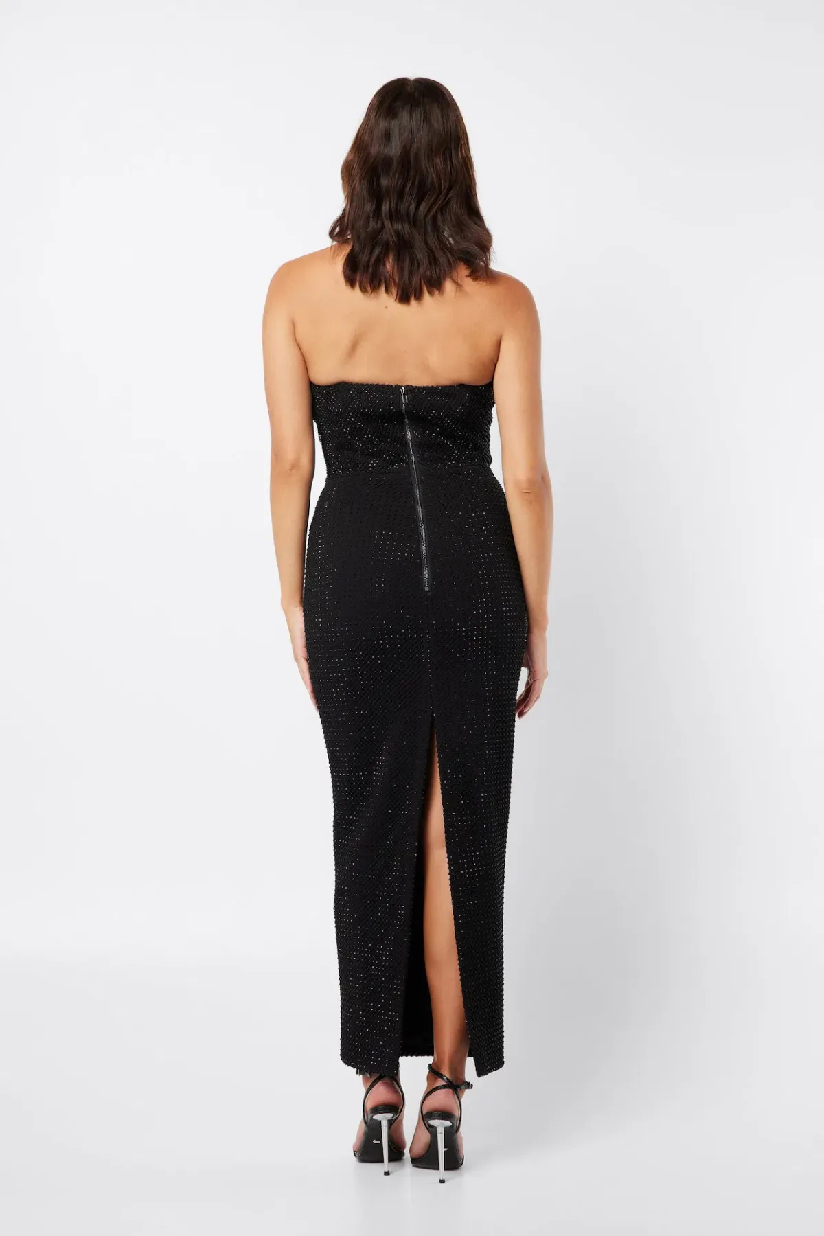 Mossman Silver Lining Midi Dress Black Size 10 - Image 3