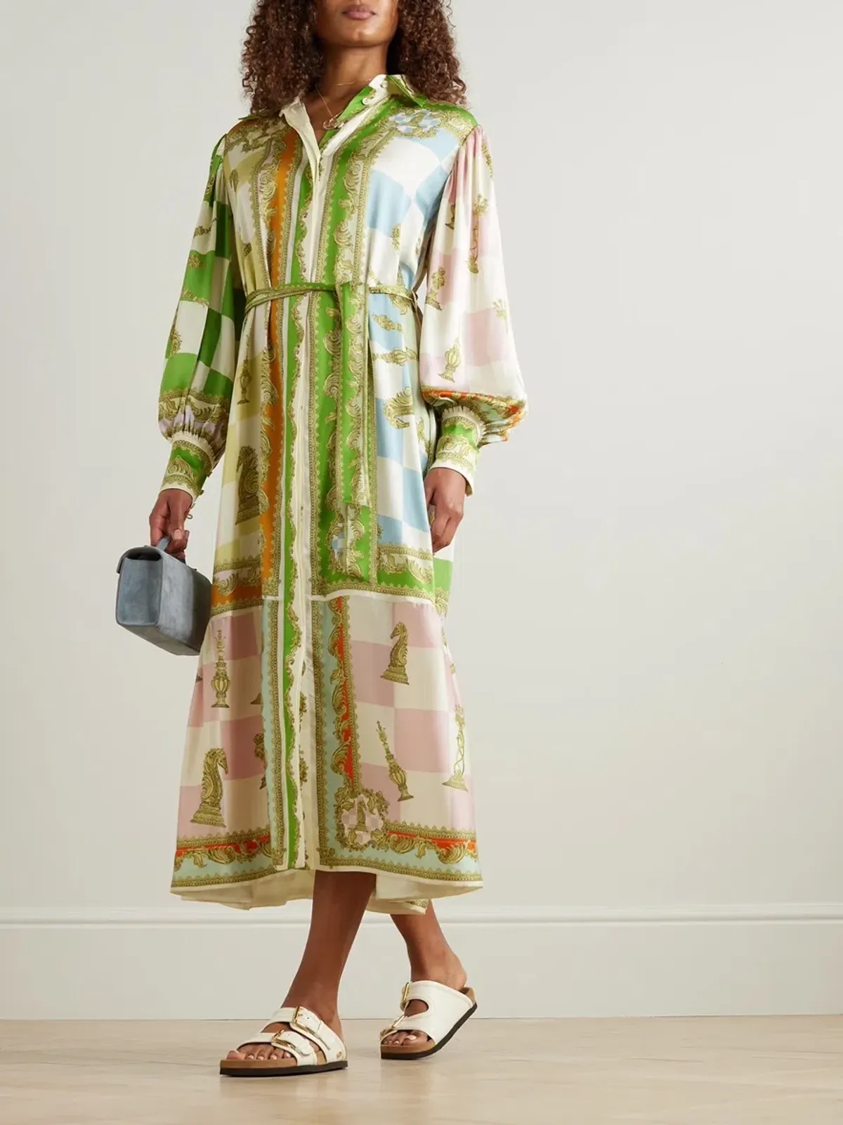 Alemais Checkmate Silk Shirtdress Multi Size AU 8 - Image 30